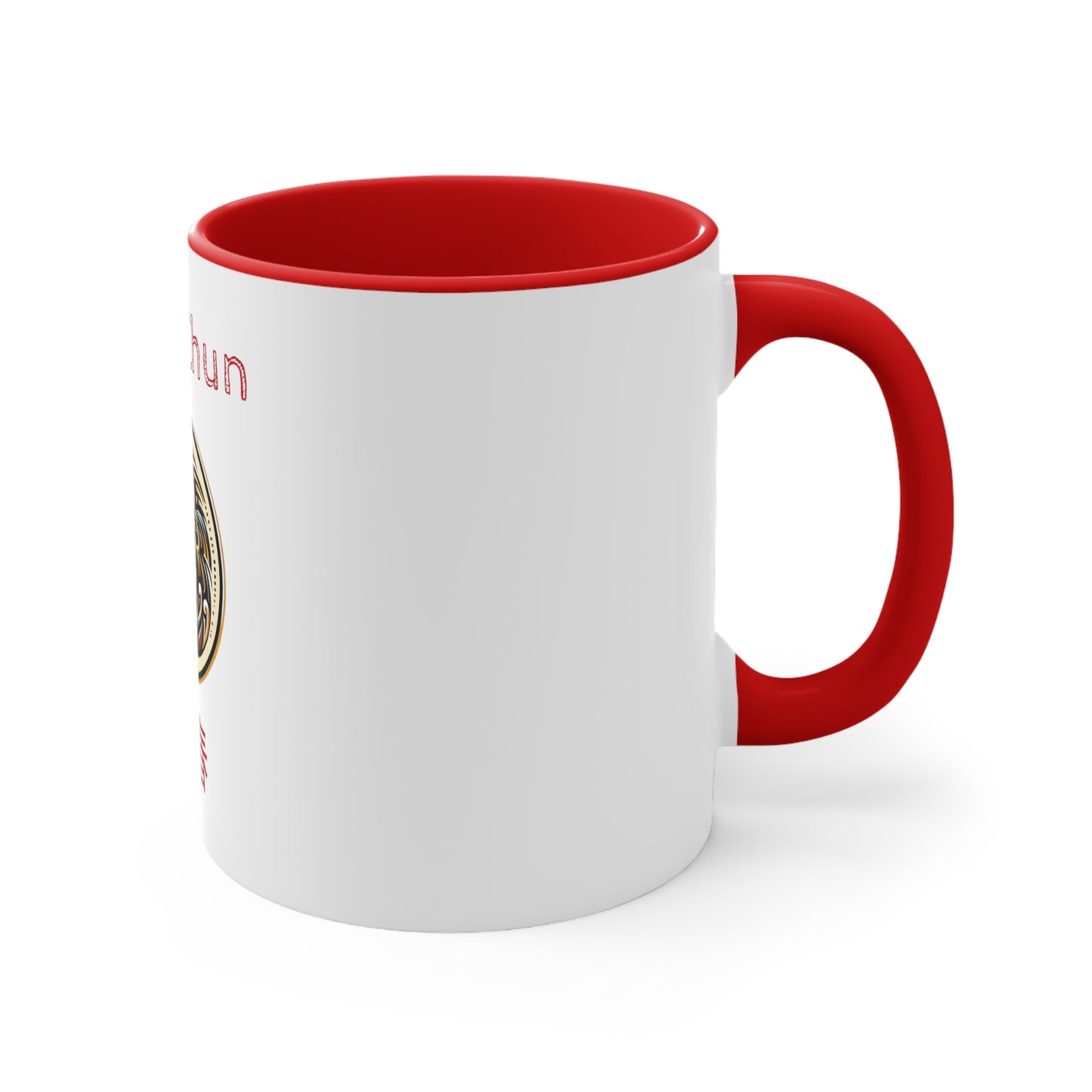 Wing Chun Colorful Emblem - Accent Coffee Mug, 11oz