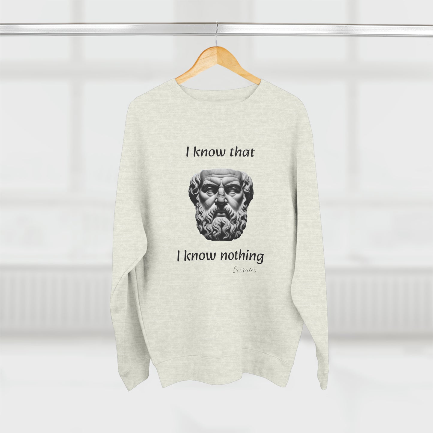 I Know That I Know Nothing (Socrates) - Unisex Crewneck Sweatshirt