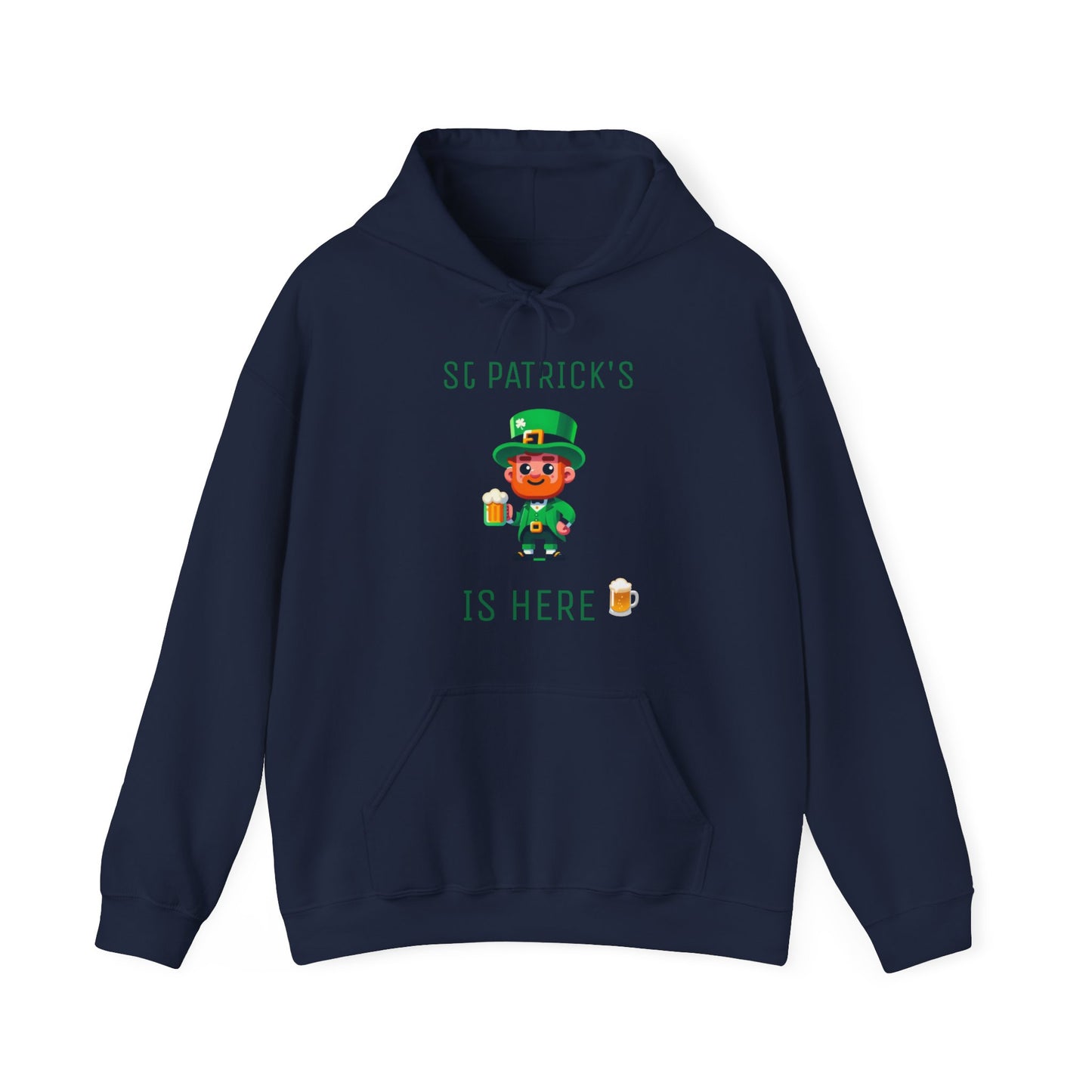Saint Patrick's Is Here Male - Unisex Heavy Blend™ Hooded Sweatshirt