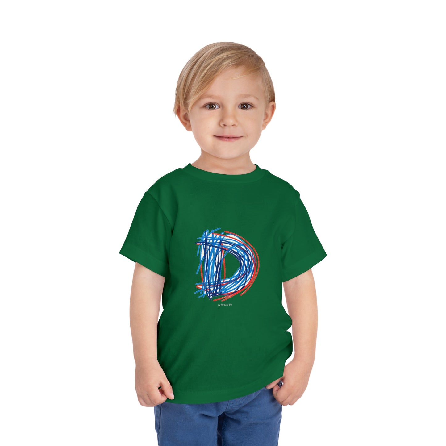 Scribbles (Letter D) T-Shirt - Toddler Short Sleeve Tee