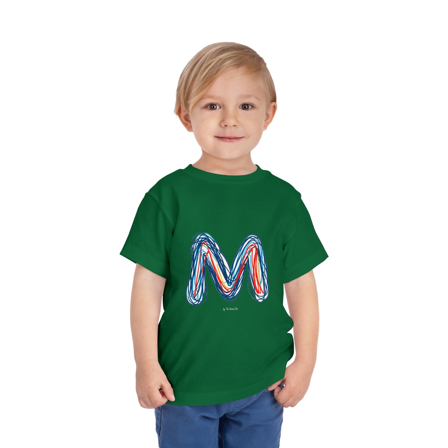 Scribbles (Letter M) T-Shirt - Toddler Short Sleeve Tee