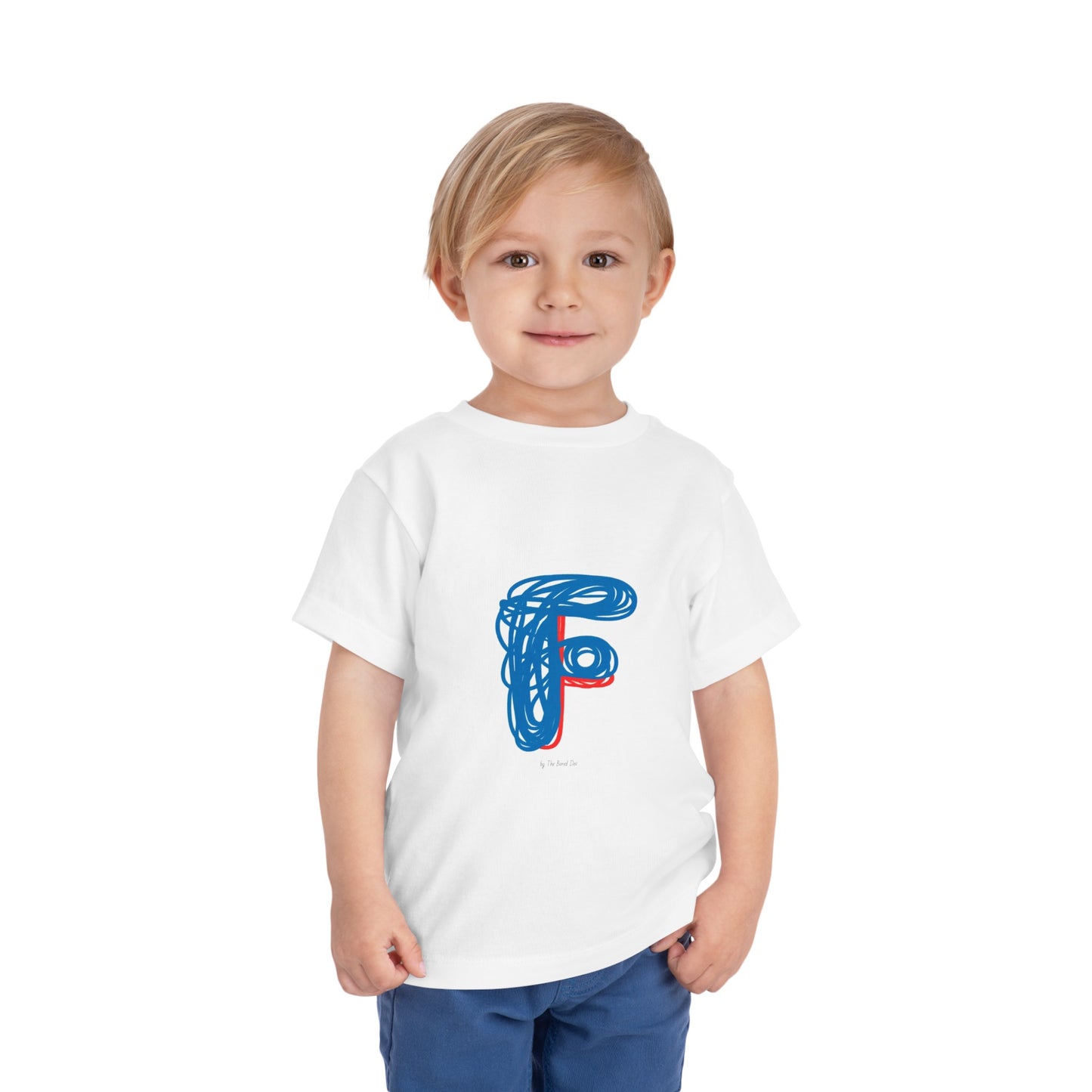 Scribbles (Letter F) T-Shirt - Toddler Short Sleeve Tee
