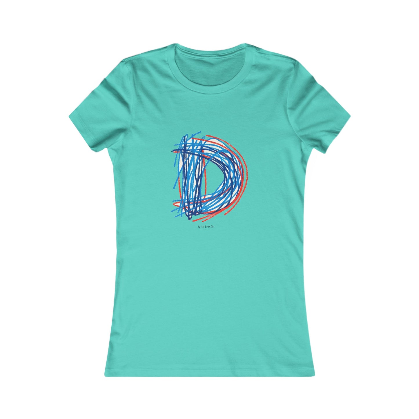 Scribbles (Letter D) T-shirt - Women's Favorite Tee
