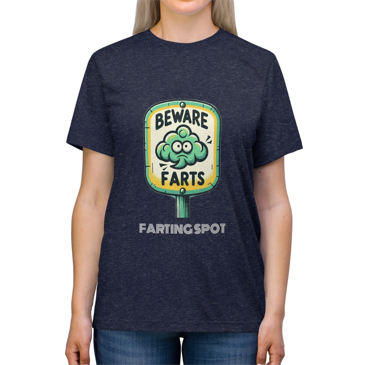 Beware Farts Farting Spot - Unisex Triblend Tee