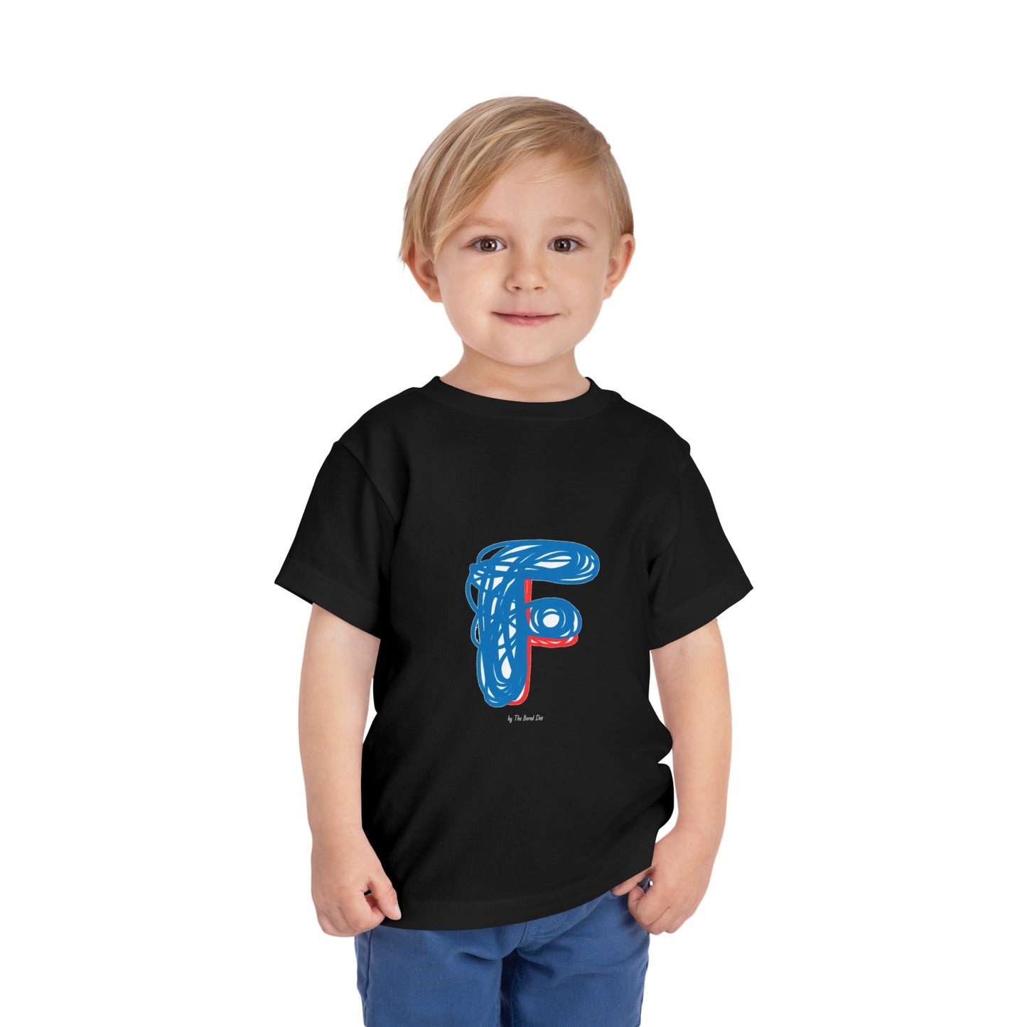 Scribbles (Letter F) T-Shirt - Toddler Short Sleeve Tee