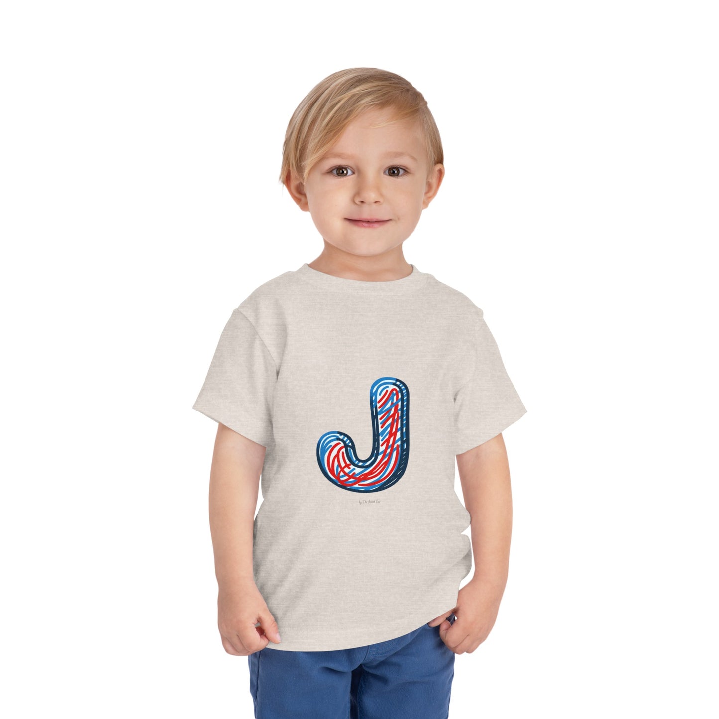 Scribbles (Letter J) T-Shirt - Toddler Short Sleeve Tee