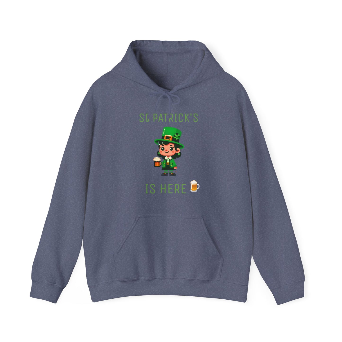 Saint Patrick's Is Here Female - Unisex Heavy Blend™ Hooded Sweatshirt
