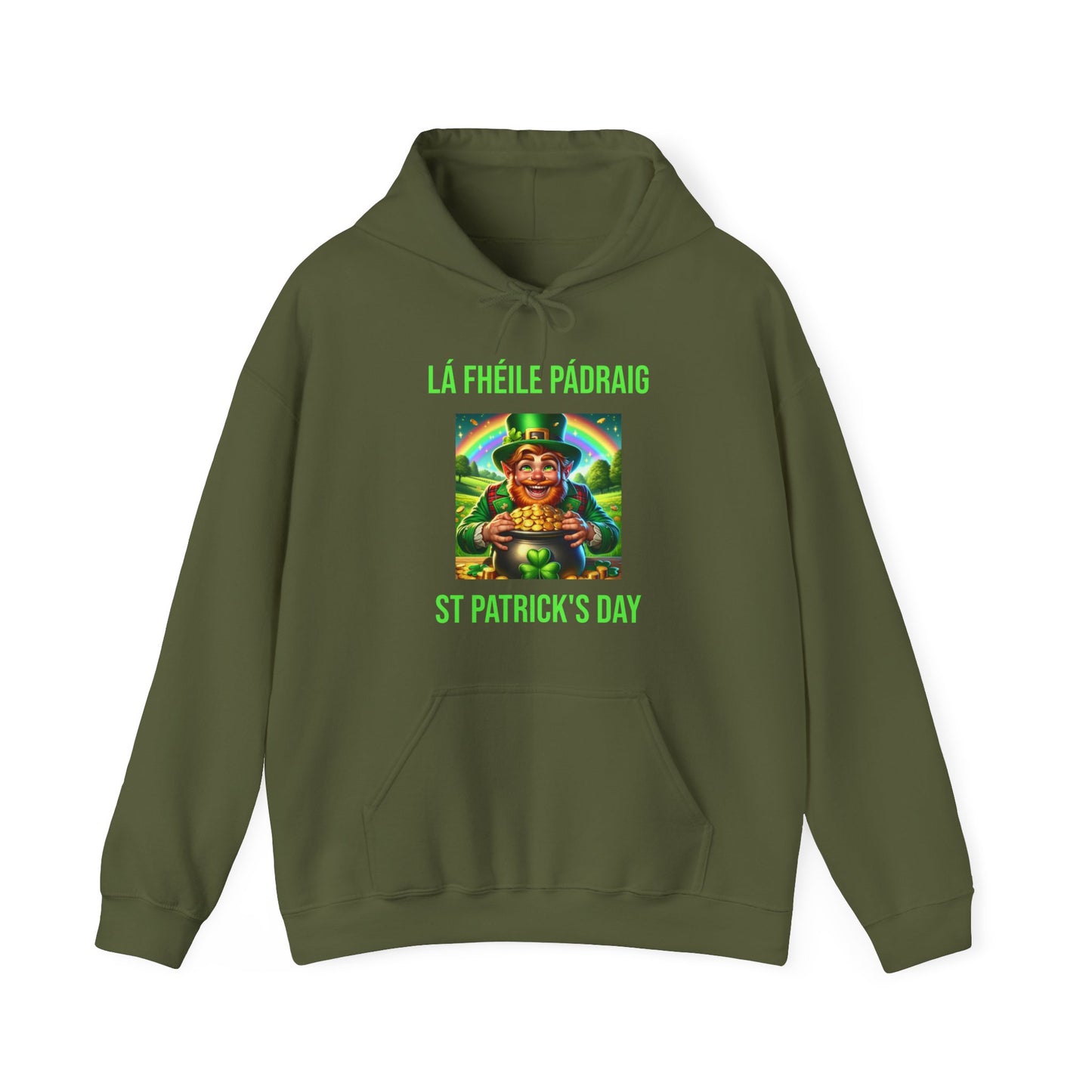 Lá fhéile Pádraig/St Patrick's Day - Unisex Heavy Blend™ Hooded Sweatshirt