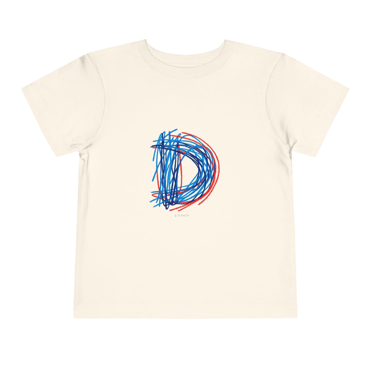 Scribbles (Letter D) T-Shirt - Toddler Short Sleeve Tee