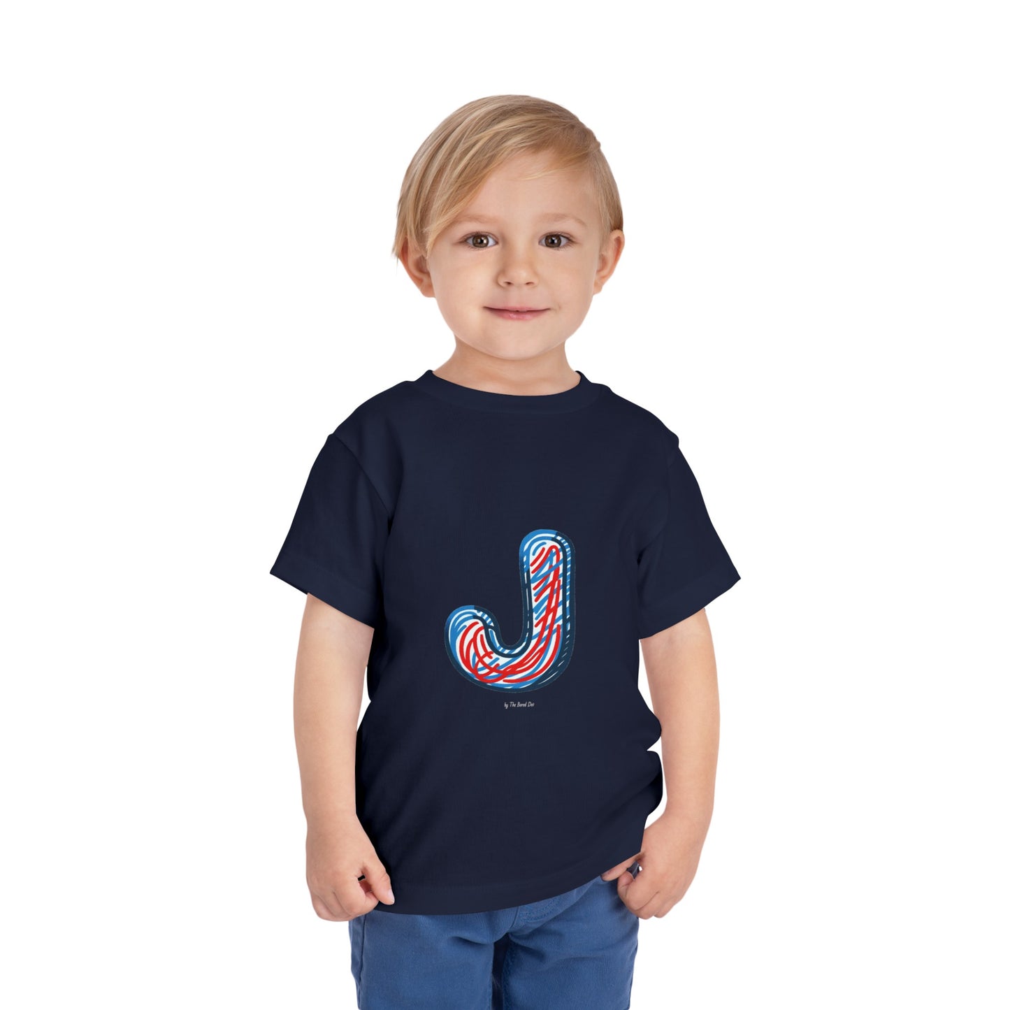 Scribbles (Letter J) T-Shirt - Toddler Short Sleeve Tee