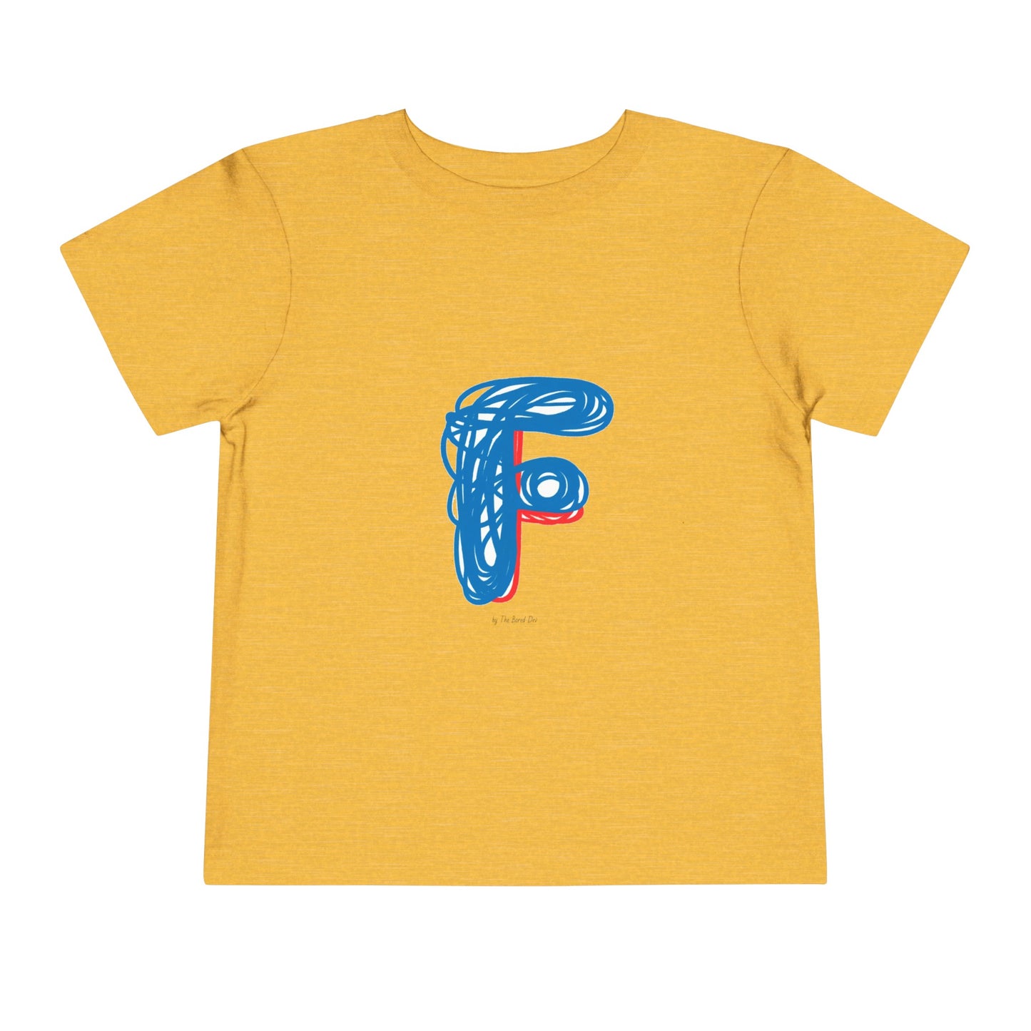 Scribbles (Letter F) T-Shirt - Toddler Short Sleeve Tee