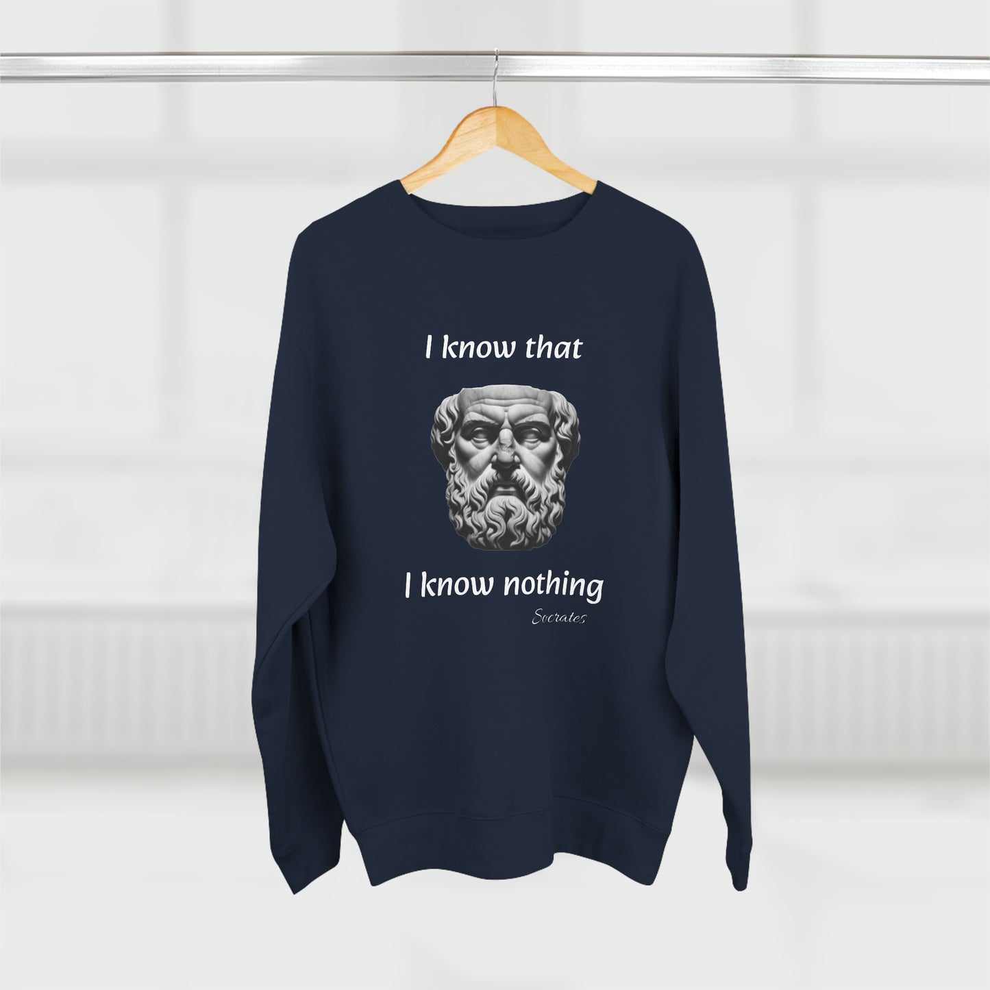 I Know That I Know Nothing (Socrates) - Unisex Crewneck Sweatshirt