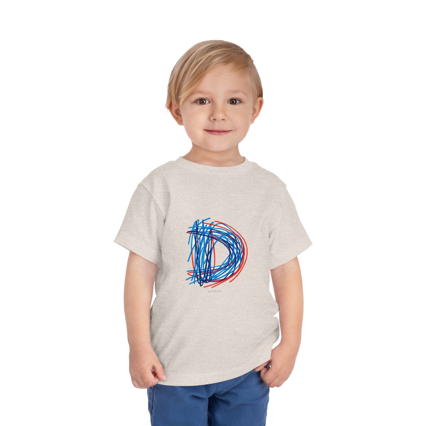 Scribbles (Letter D) T-Shirt - Toddler Short Sleeve Tee