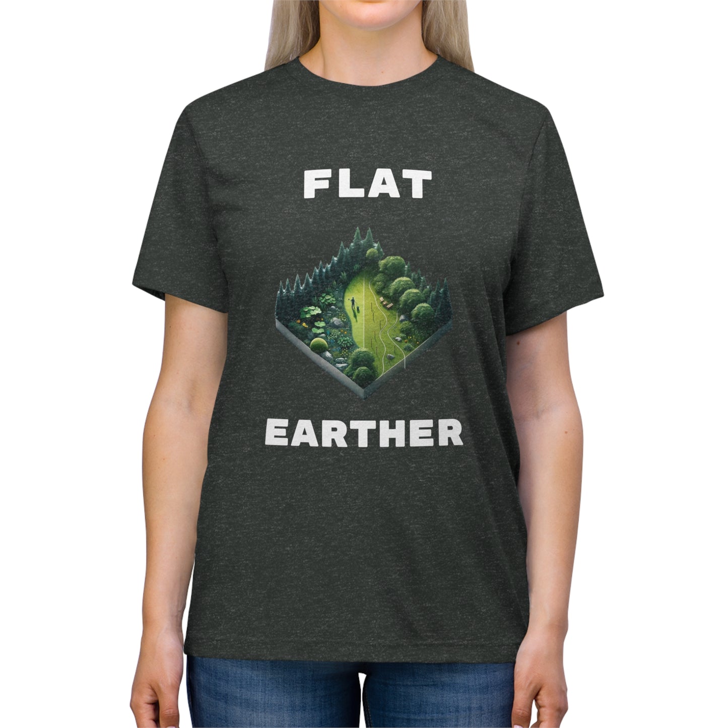 Flat Earther - Unisex Triblend Tee