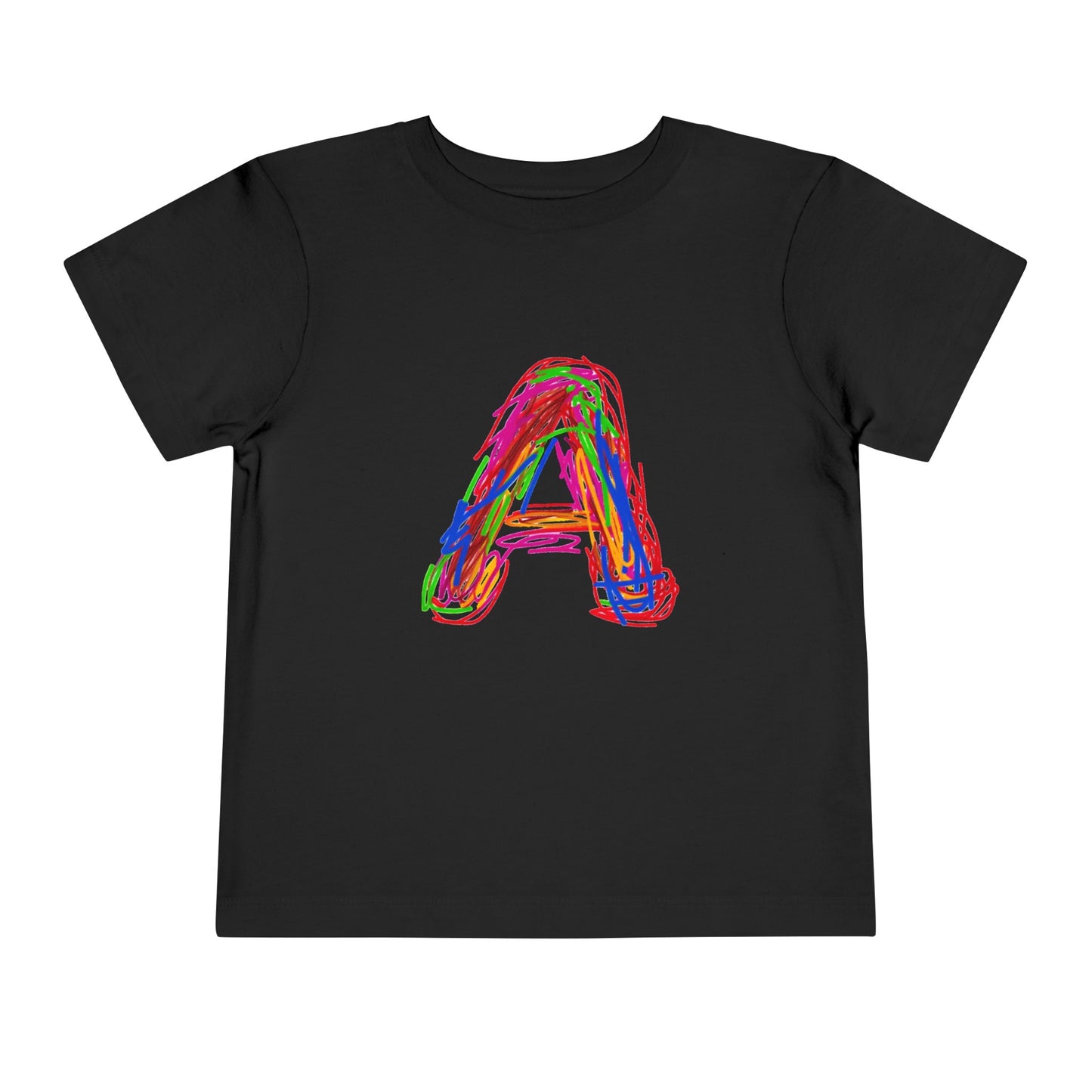 Scribbles (Letter A) T-Shirt - Toddler Short Sleeve Tee