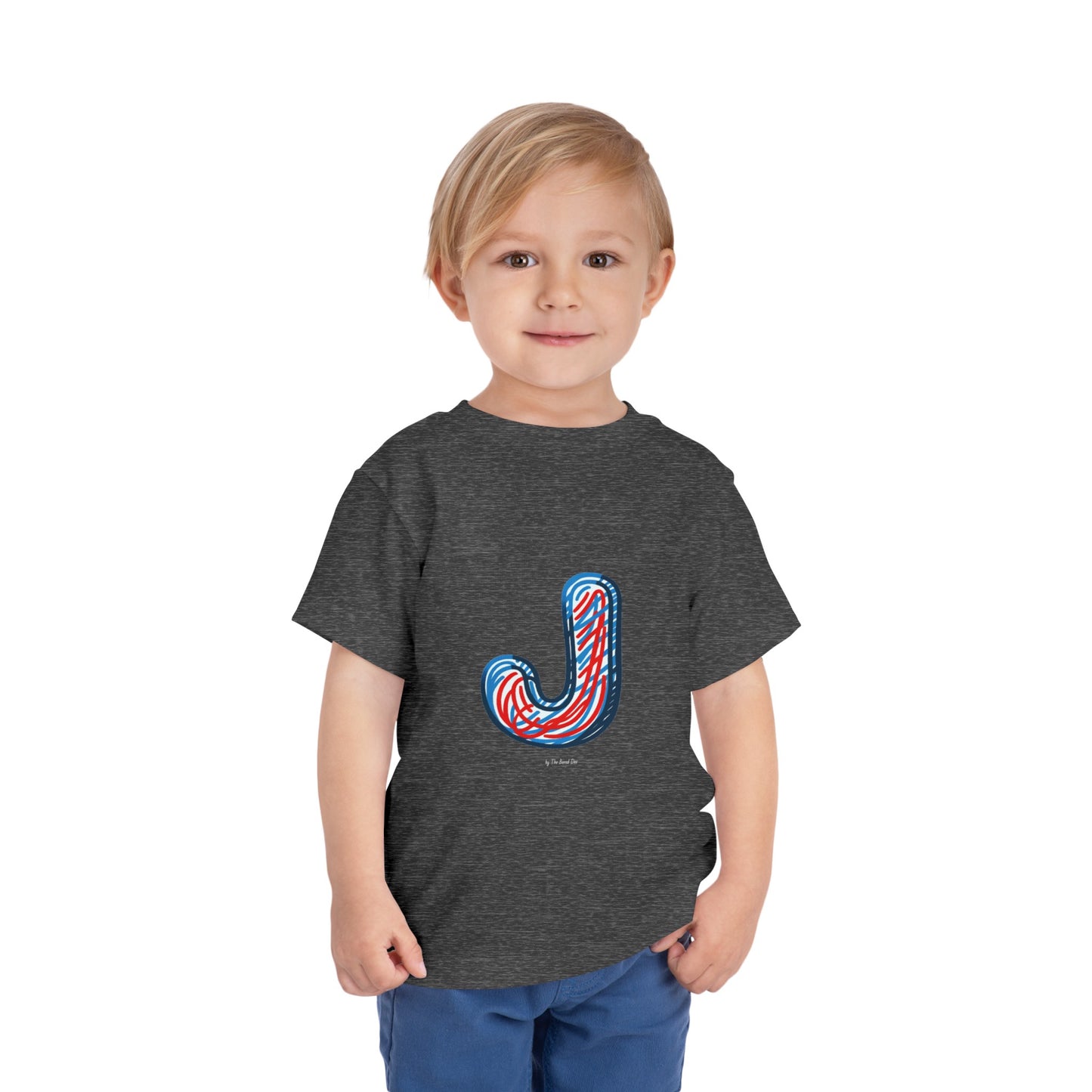 Scribbles (Letter J) T-Shirt - Toddler Short Sleeve Tee