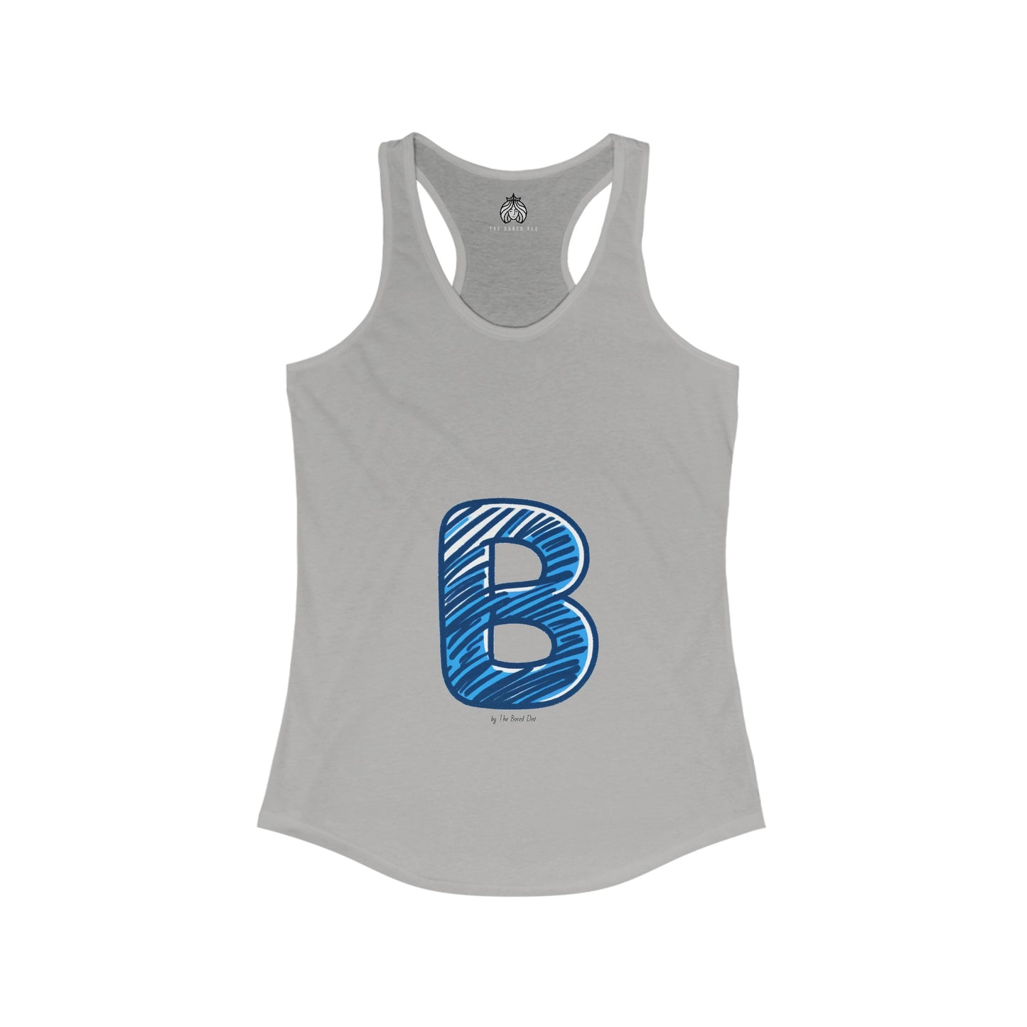 Scribbles (B) - Women's Ideal Racerback Tank