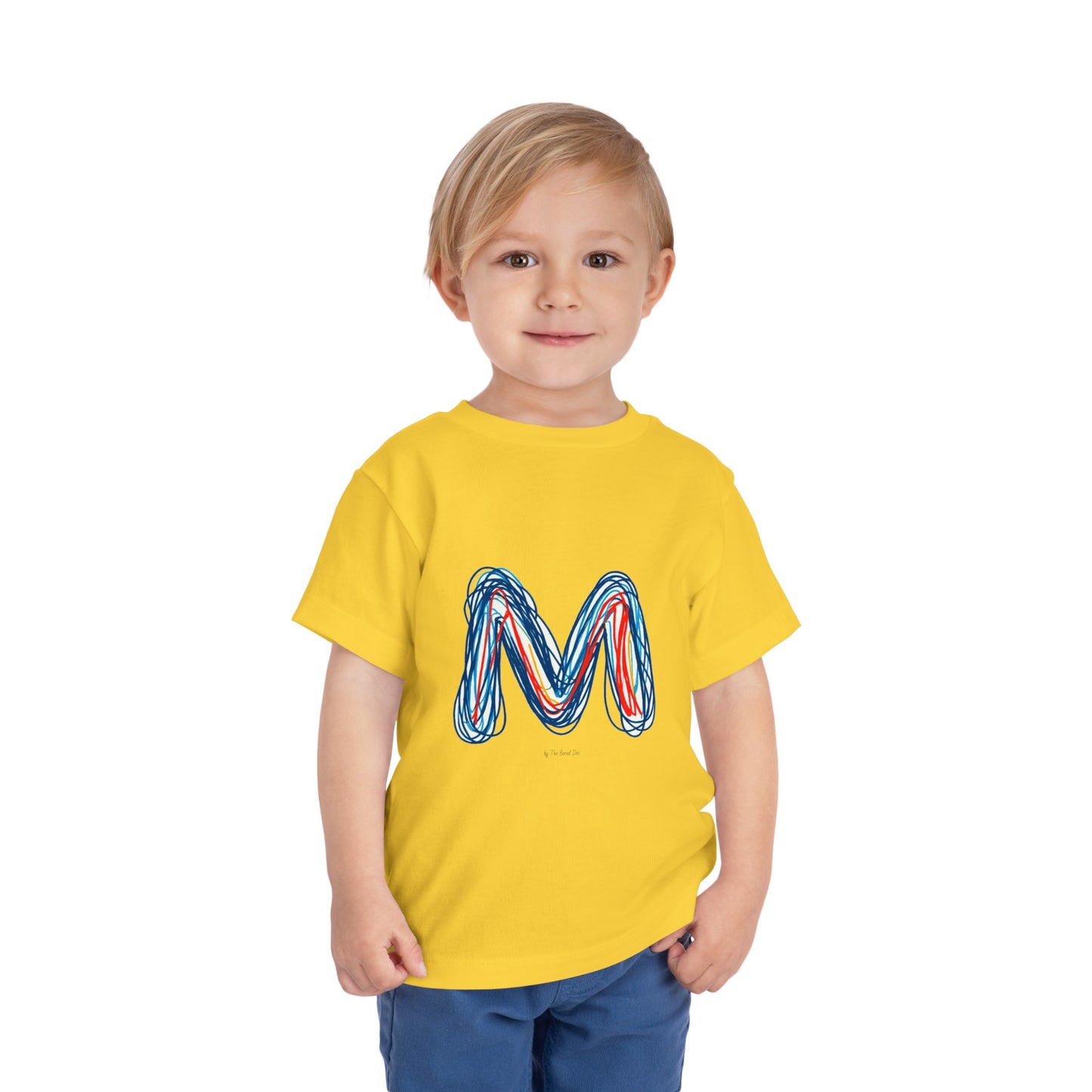 Scribbles (Letter M) T-Shirt - Toddler Short Sleeve Tee