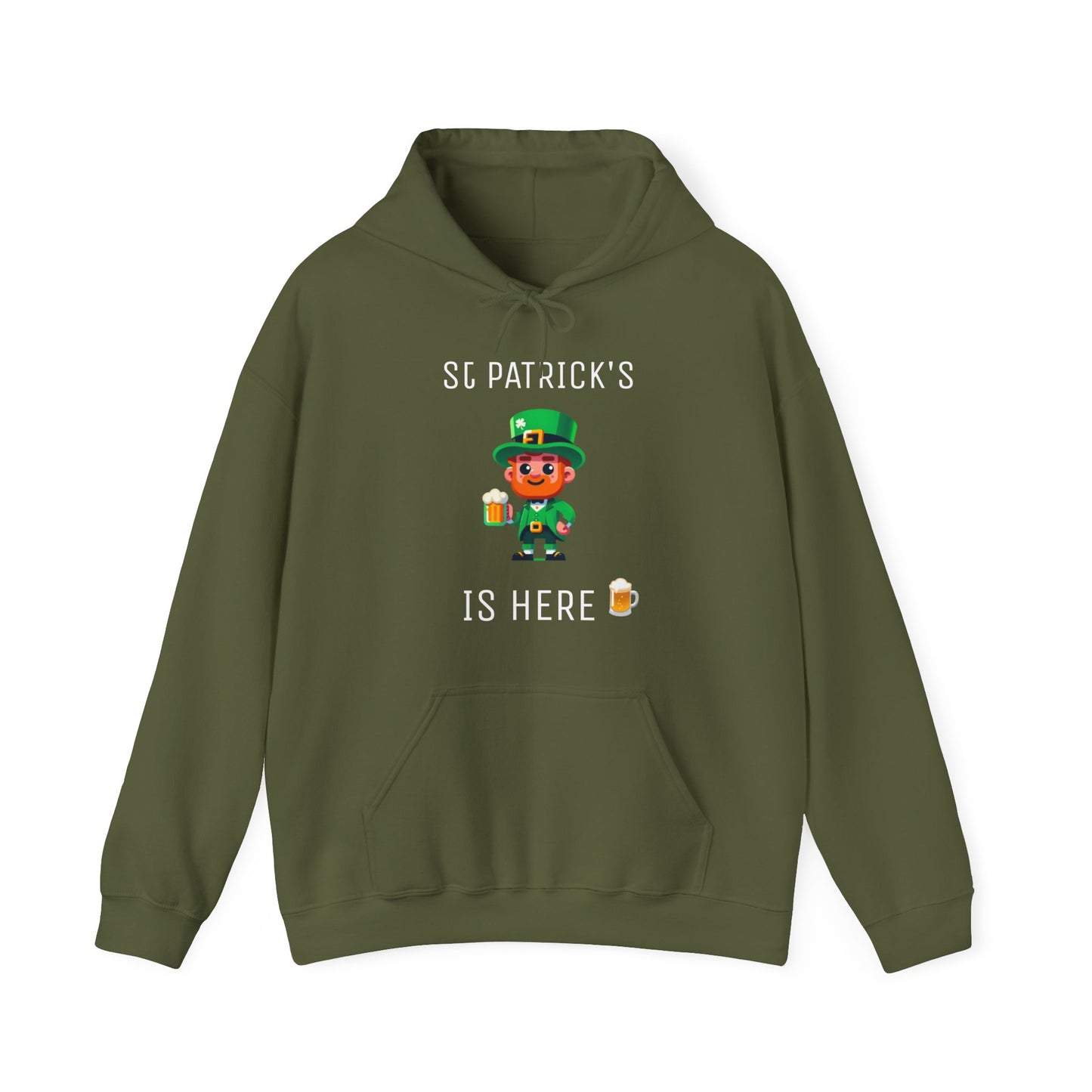 Saint Patrick's Is Here Male - Unisex Heavy Blend™ Hooded Sweatshirt