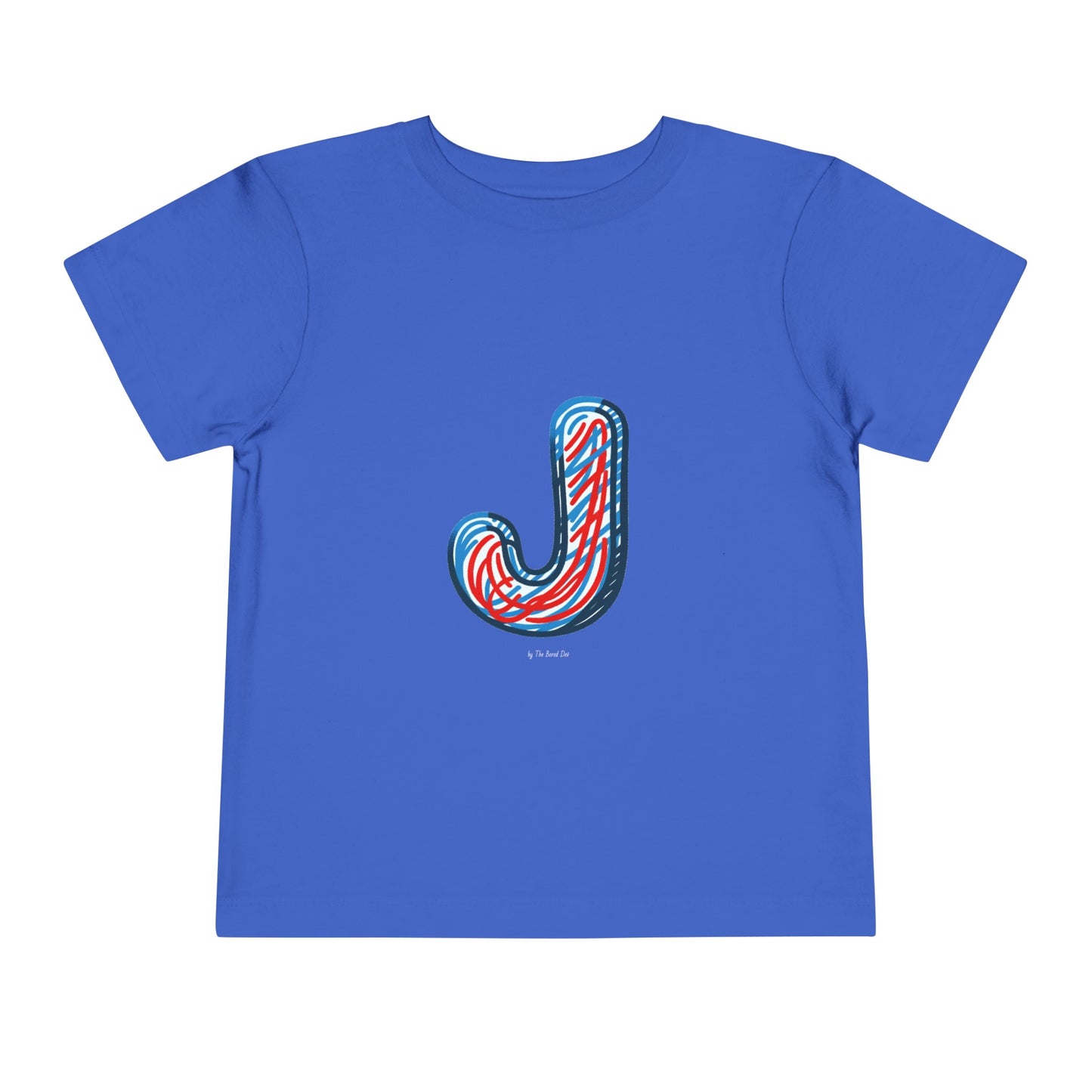 Scribbles (Letter J) T-Shirt - Toddler Short Sleeve Tee