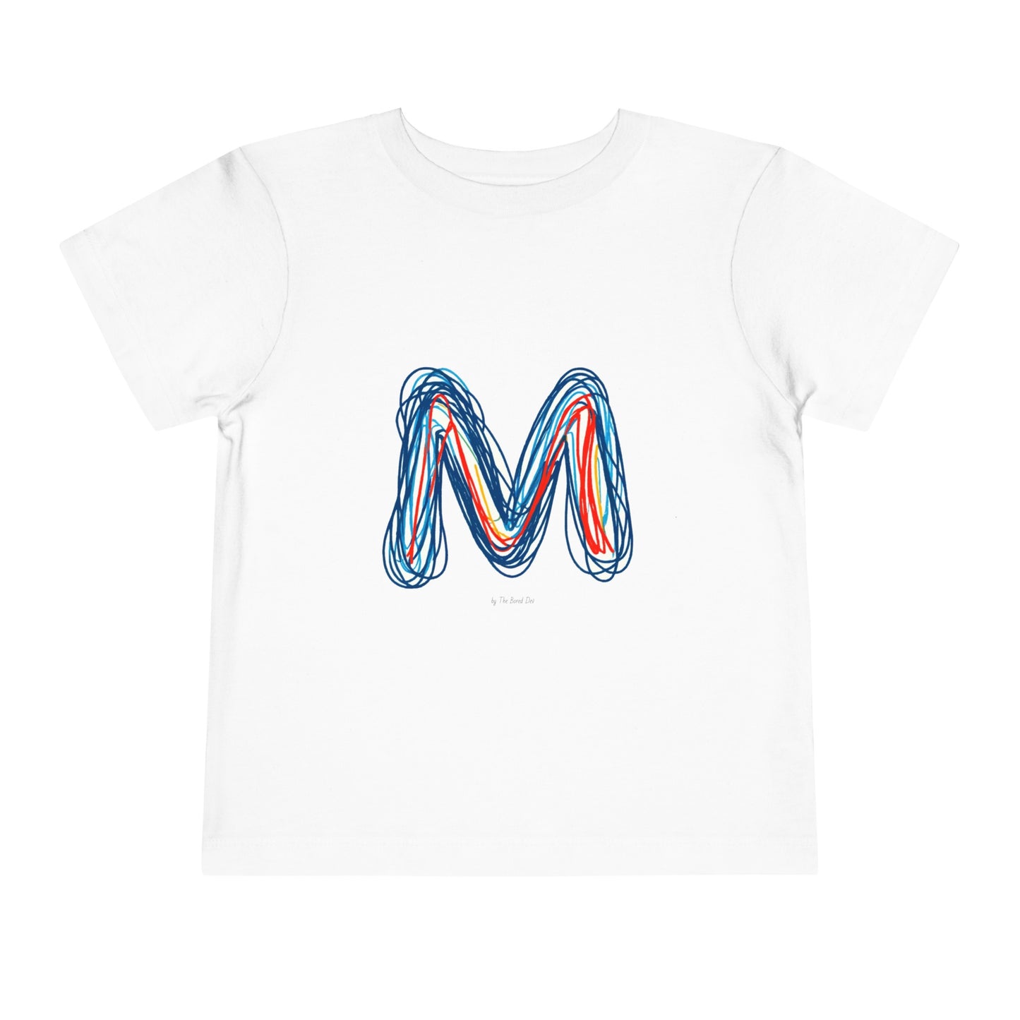Scribbles (Letter M) T-Shirt - Toddler Short Sleeve Tee