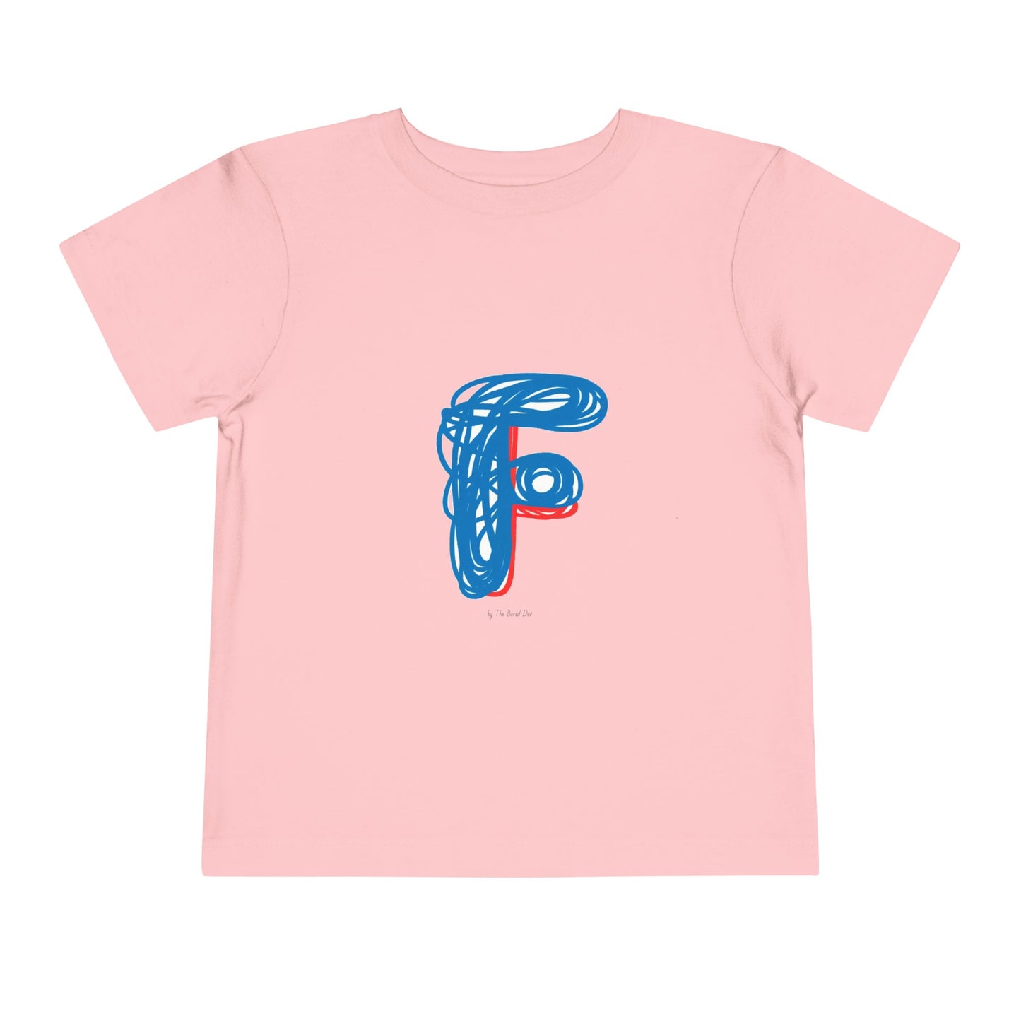 Scribbles (Letter F) T-Shirt - Toddler Short Sleeve Tee
