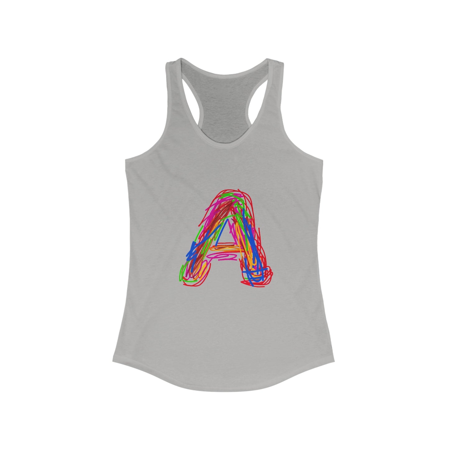 Scribbles (A) - Women's Ideal Racerback Tank