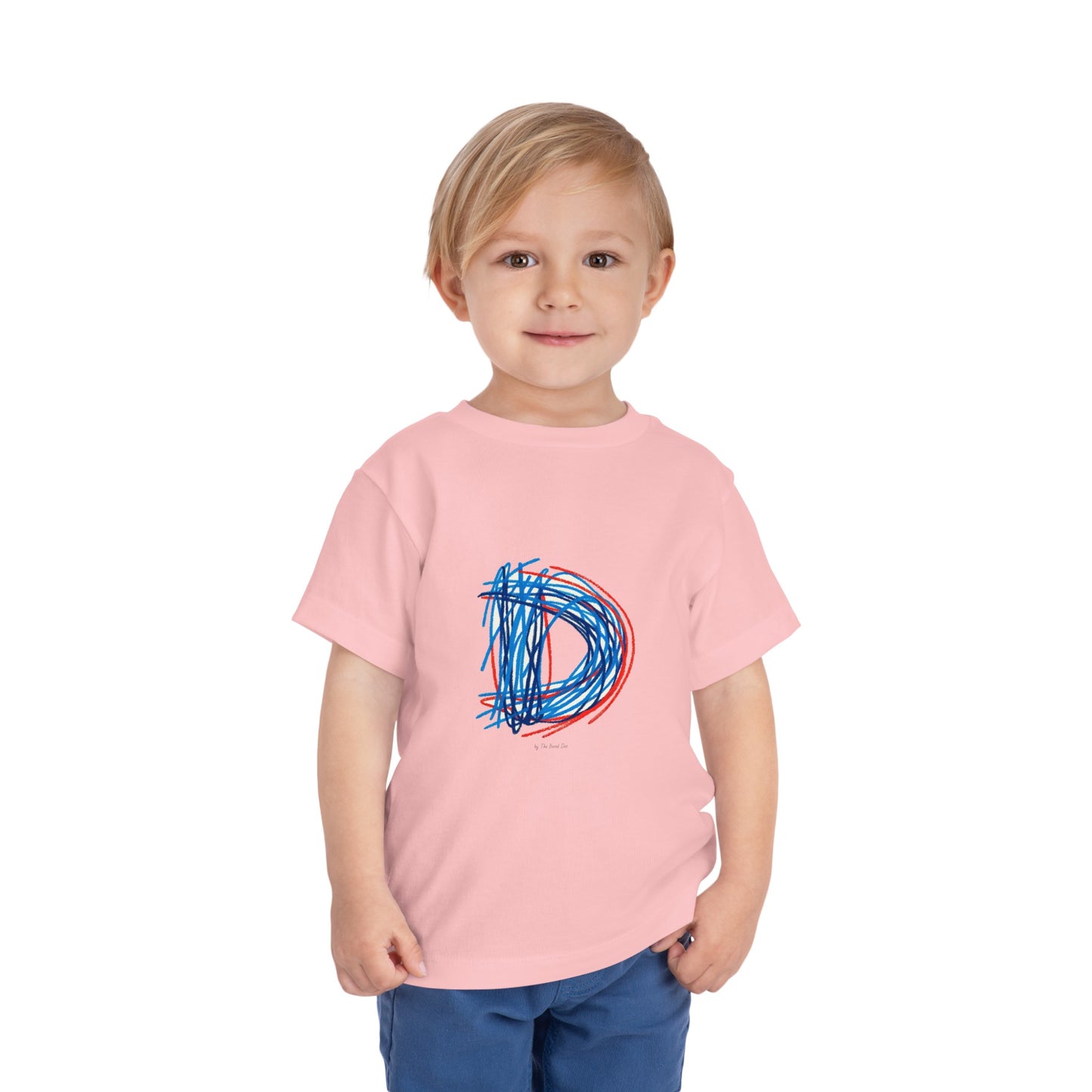 Scribbles (Letter D) T-Shirt - Toddler Short Sleeve Tee