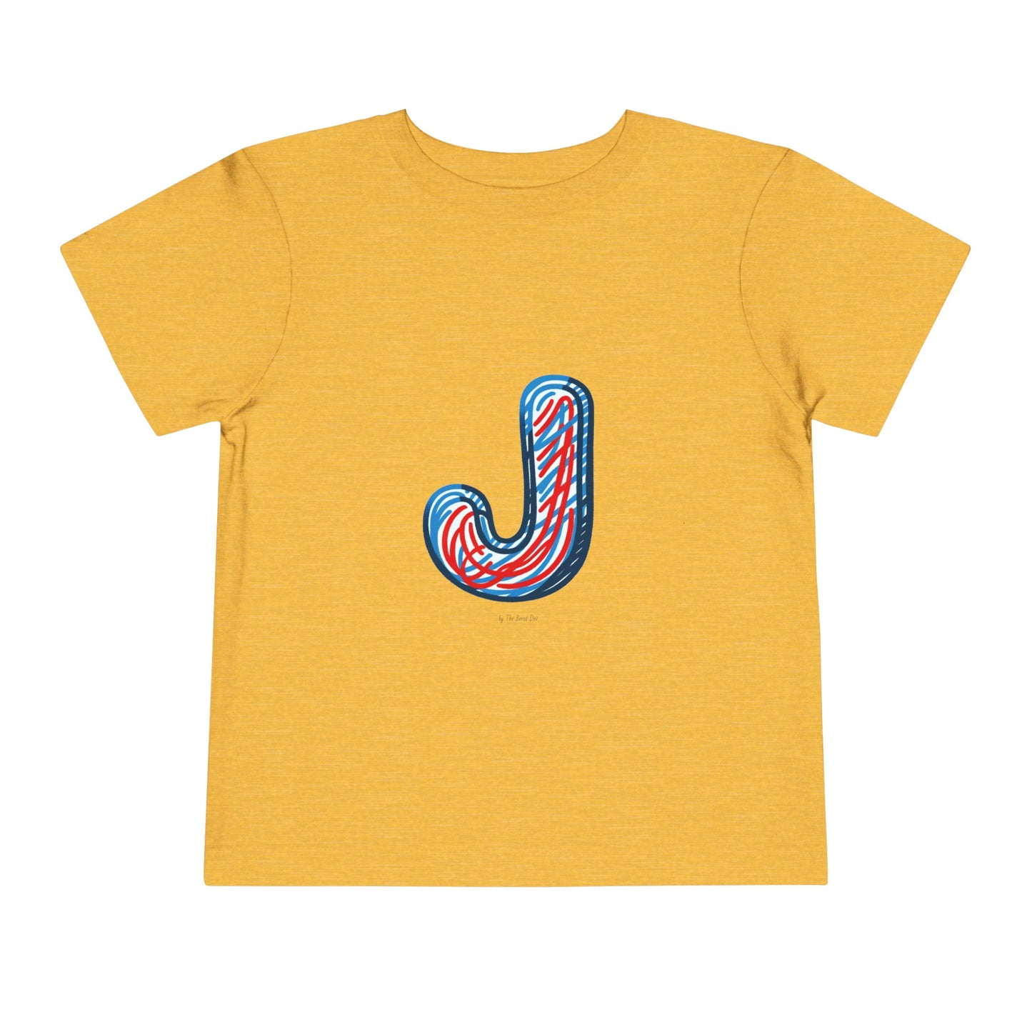 Scribbles (Letter J) T-Shirt - Toddler Short Sleeve Tee