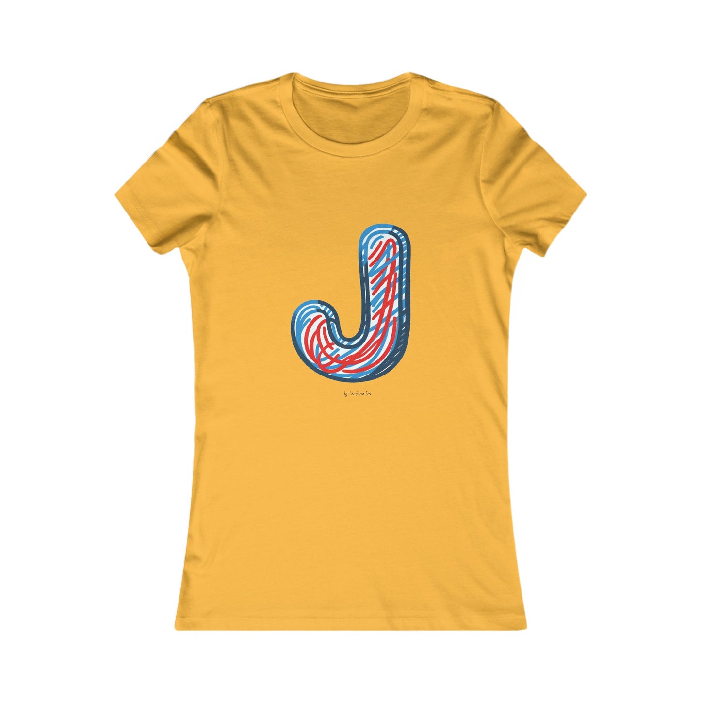 Scribbles (Letter J) T-shirt - Women's Favorite Tee