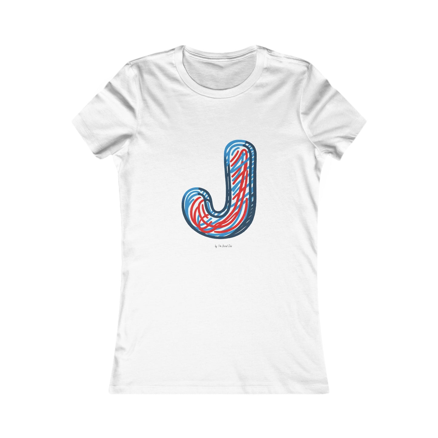 Scribbles (Letter J) T-shirt - Women's Favorite Tee