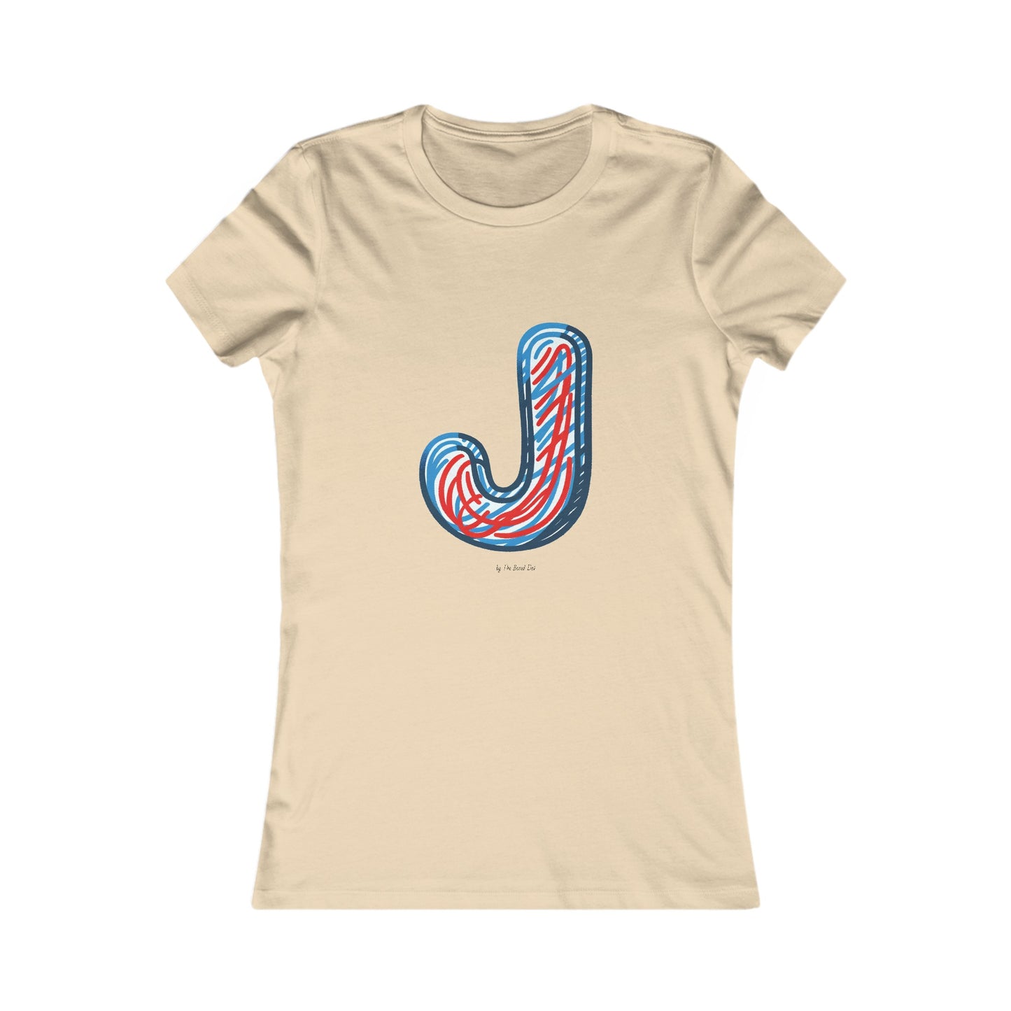 Scribbles (Letter J) T-shirt - Women's Favorite Tee