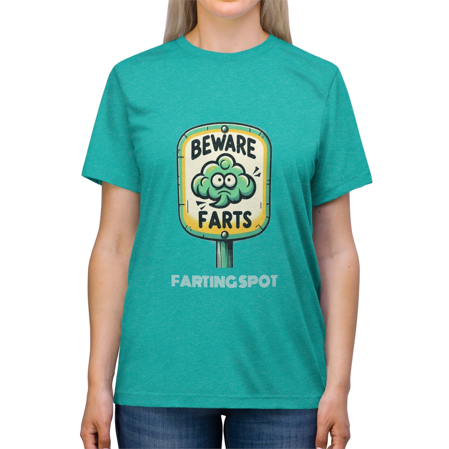 Beware Farts Farting Spot - Unisex Triblend Tee