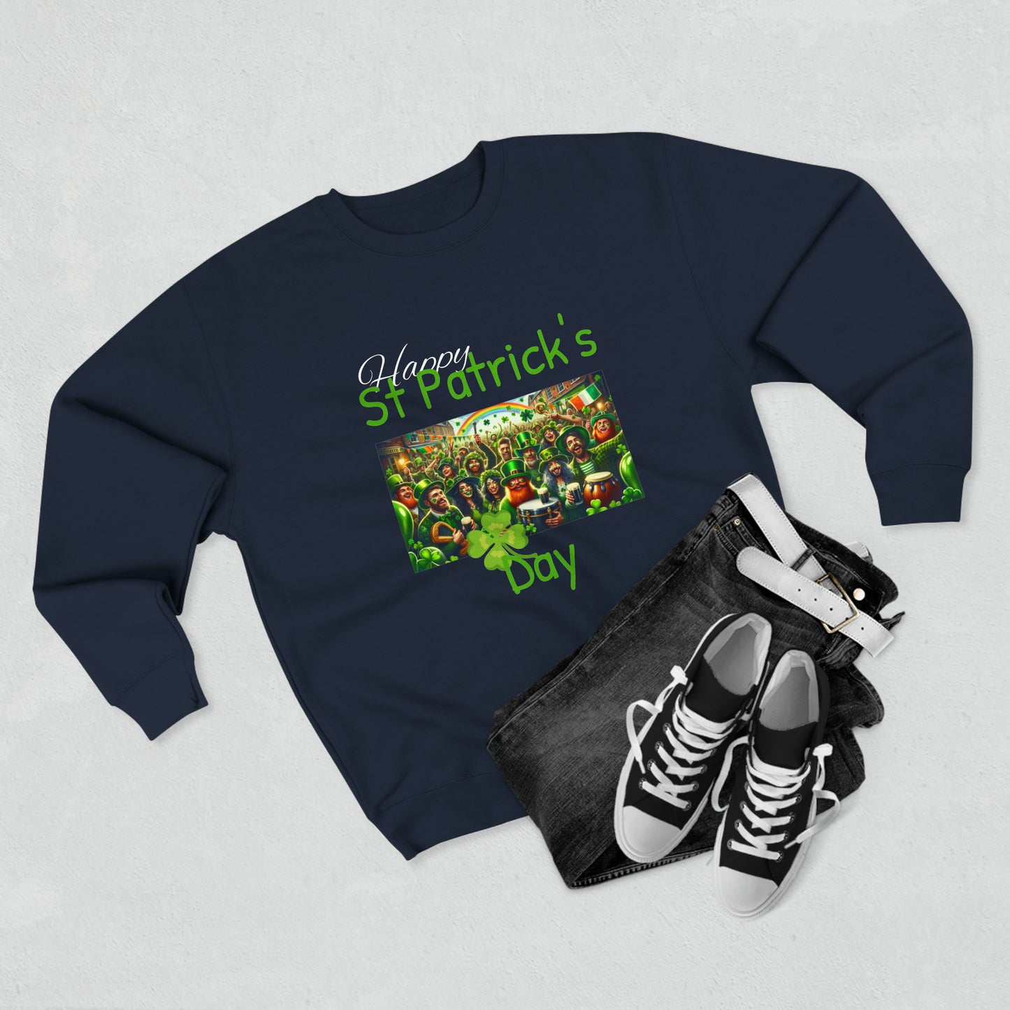 Happy St Patrick's Day - Unisex Crewneck Sweatshirt