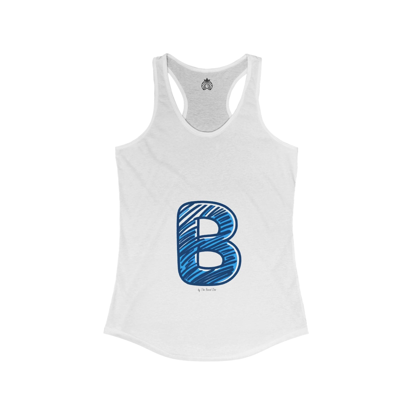 Scribbles (B) - Women's Ideal Racerback Tank