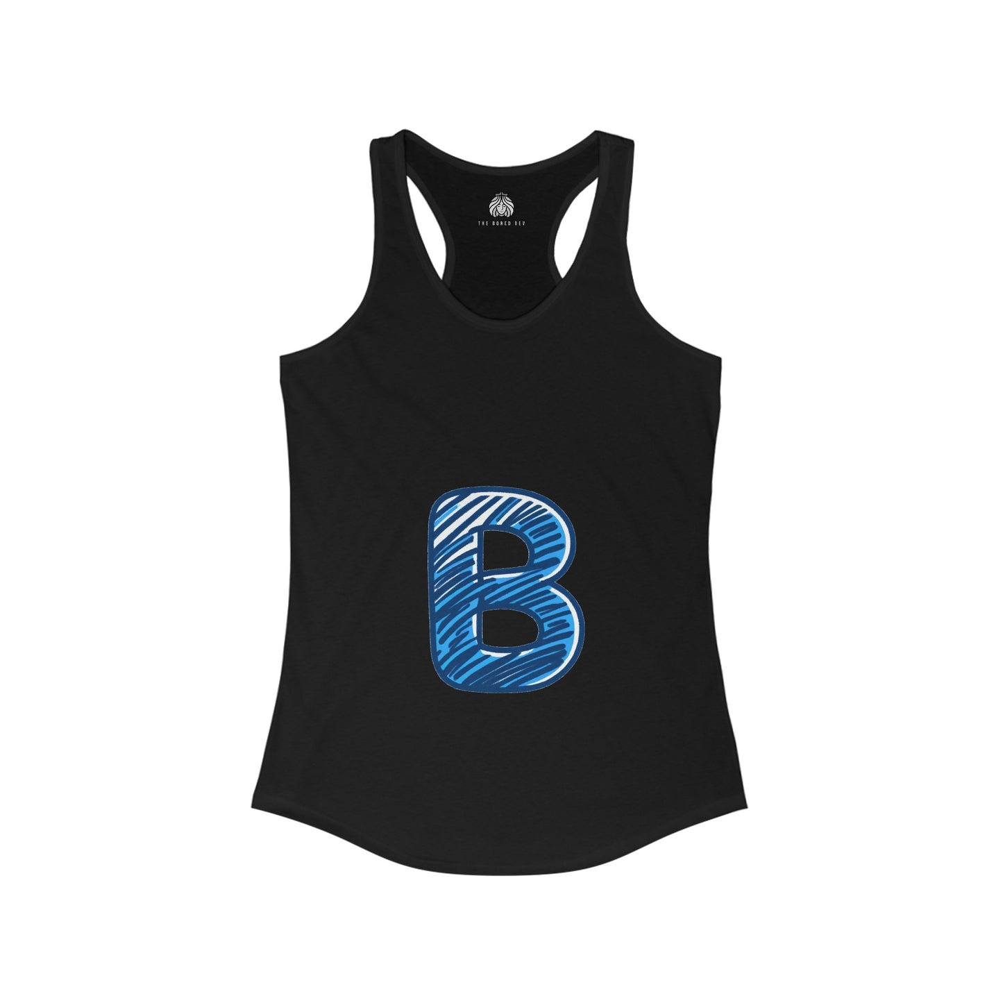 Scribbles (B) - Women's Ideal Racerback Tank