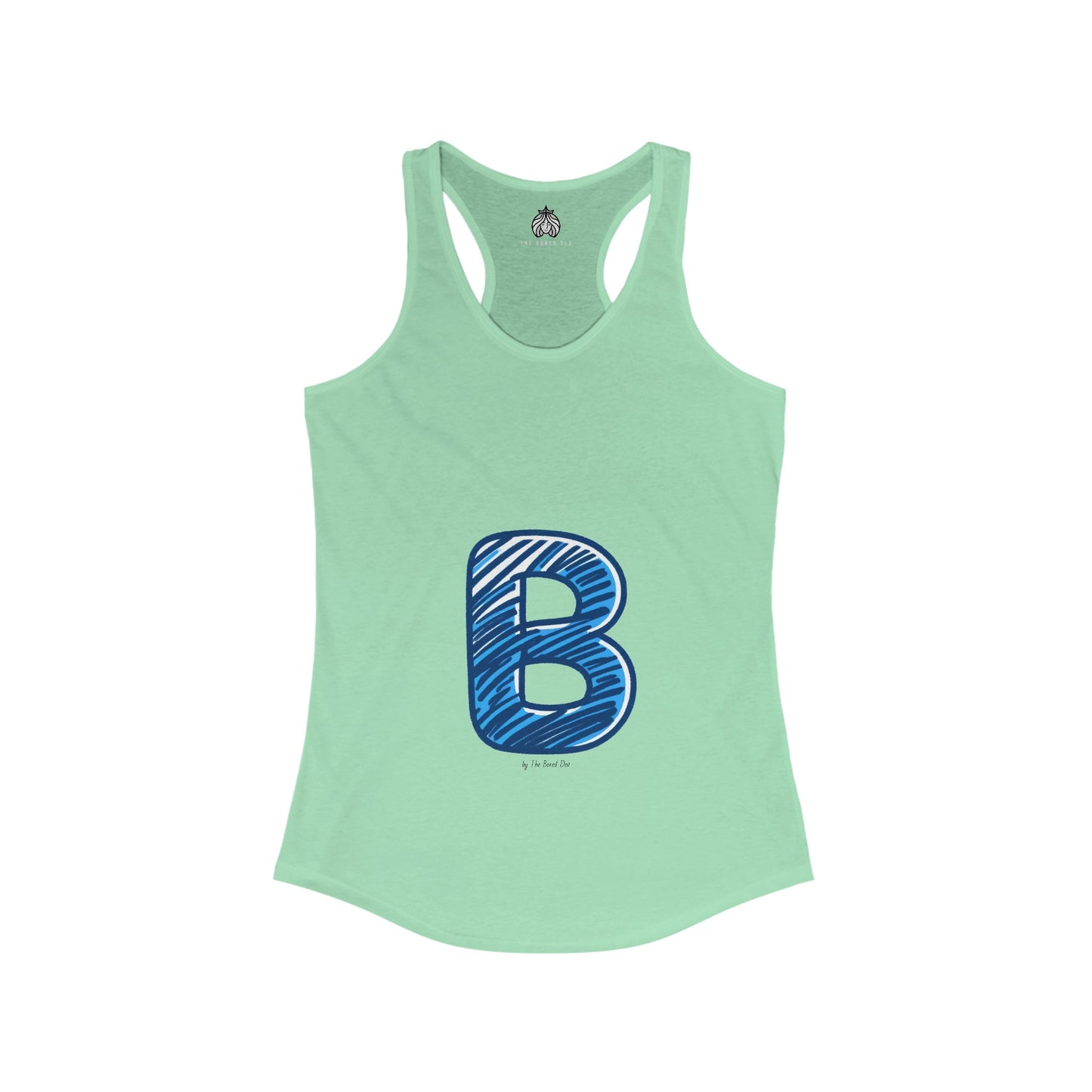 Scribbles (B) - Women's Ideal Racerback Tank