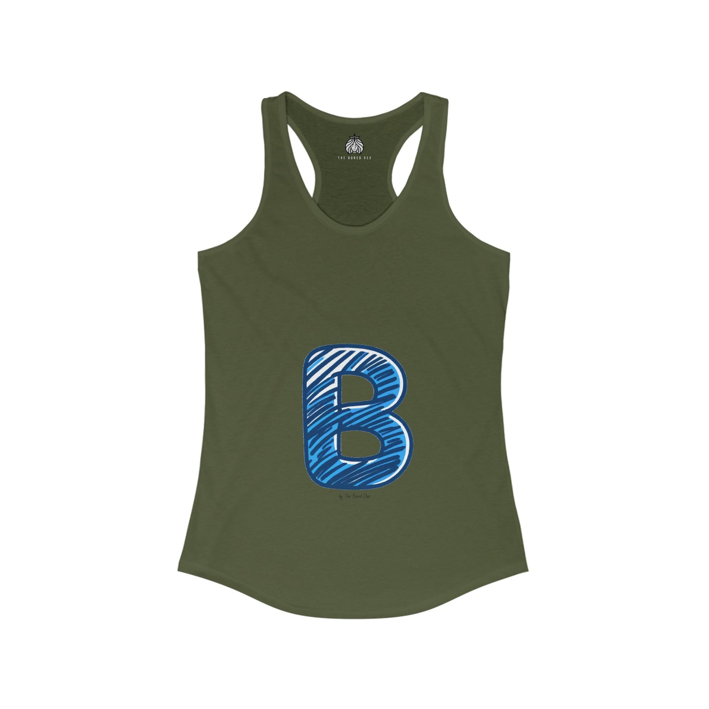 Scribbles (B) - Women's Ideal Racerback Tank