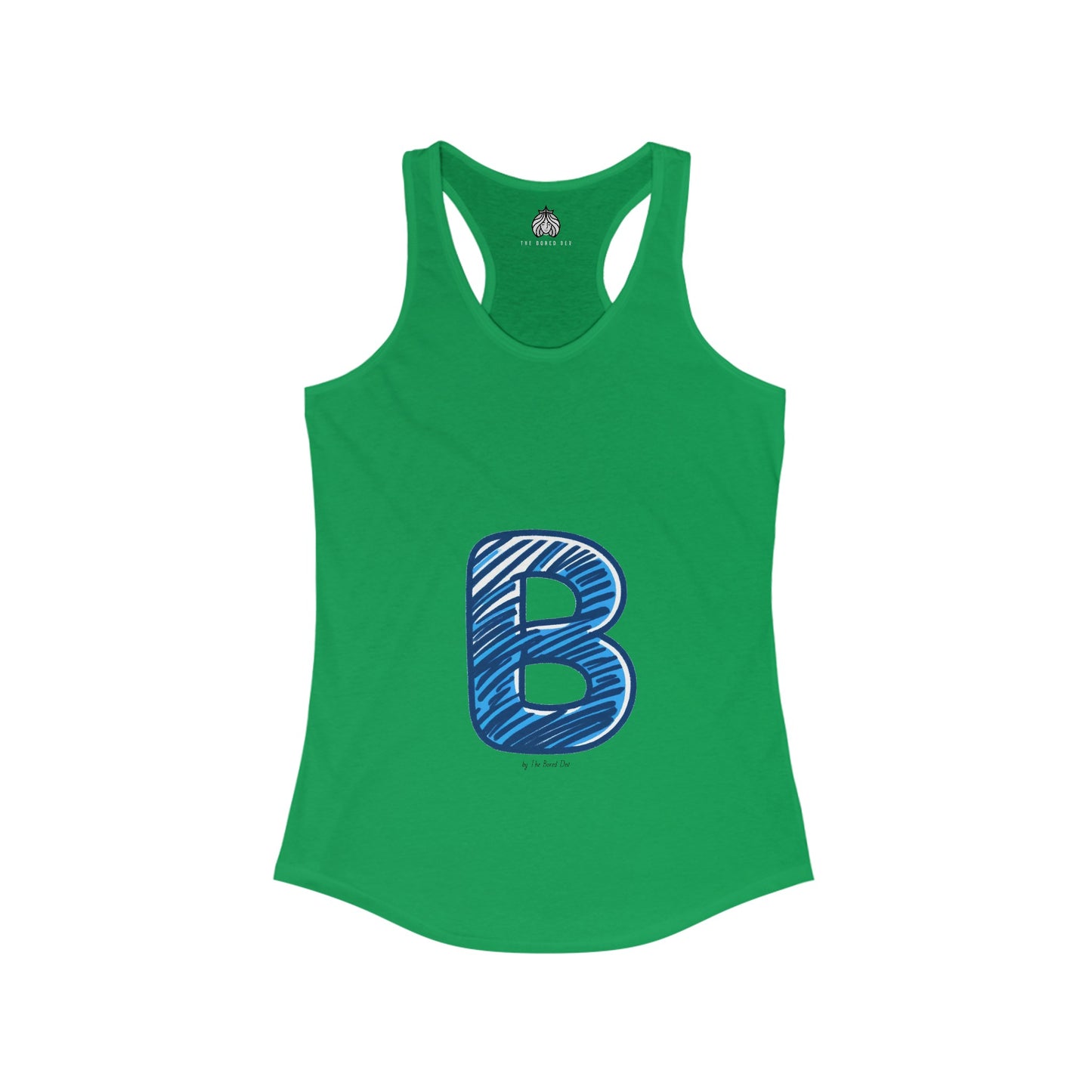 Scribbles (B) - Women's Ideal Racerback Tank