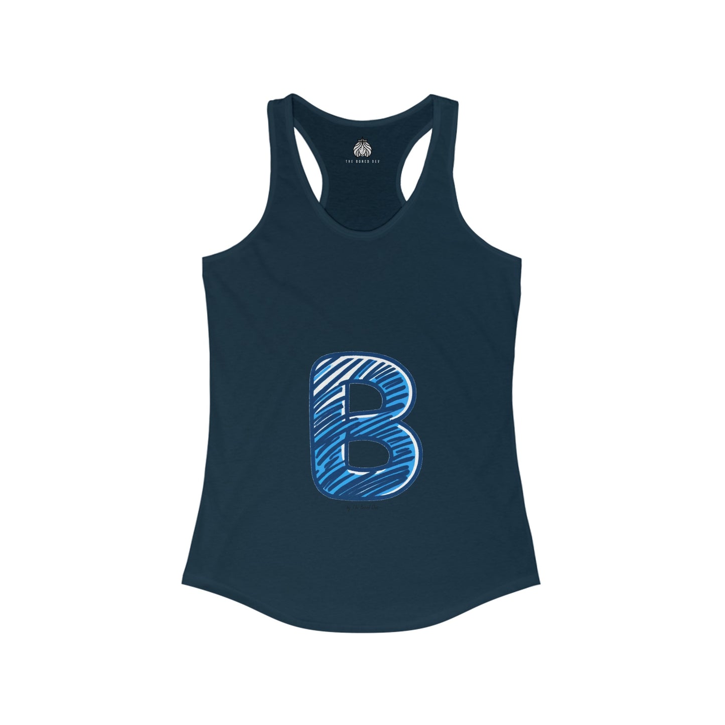 Scribbles (B) - Women's Ideal Racerback Tank