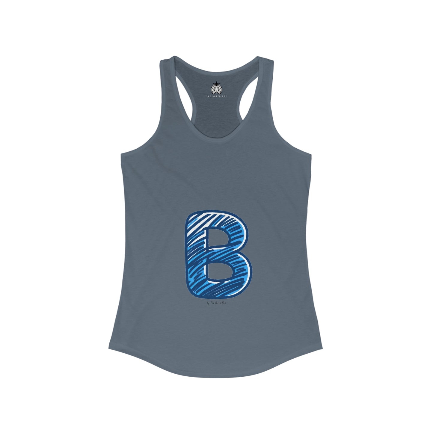 Scribbles (B) - Women's Ideal Racerback Tank
