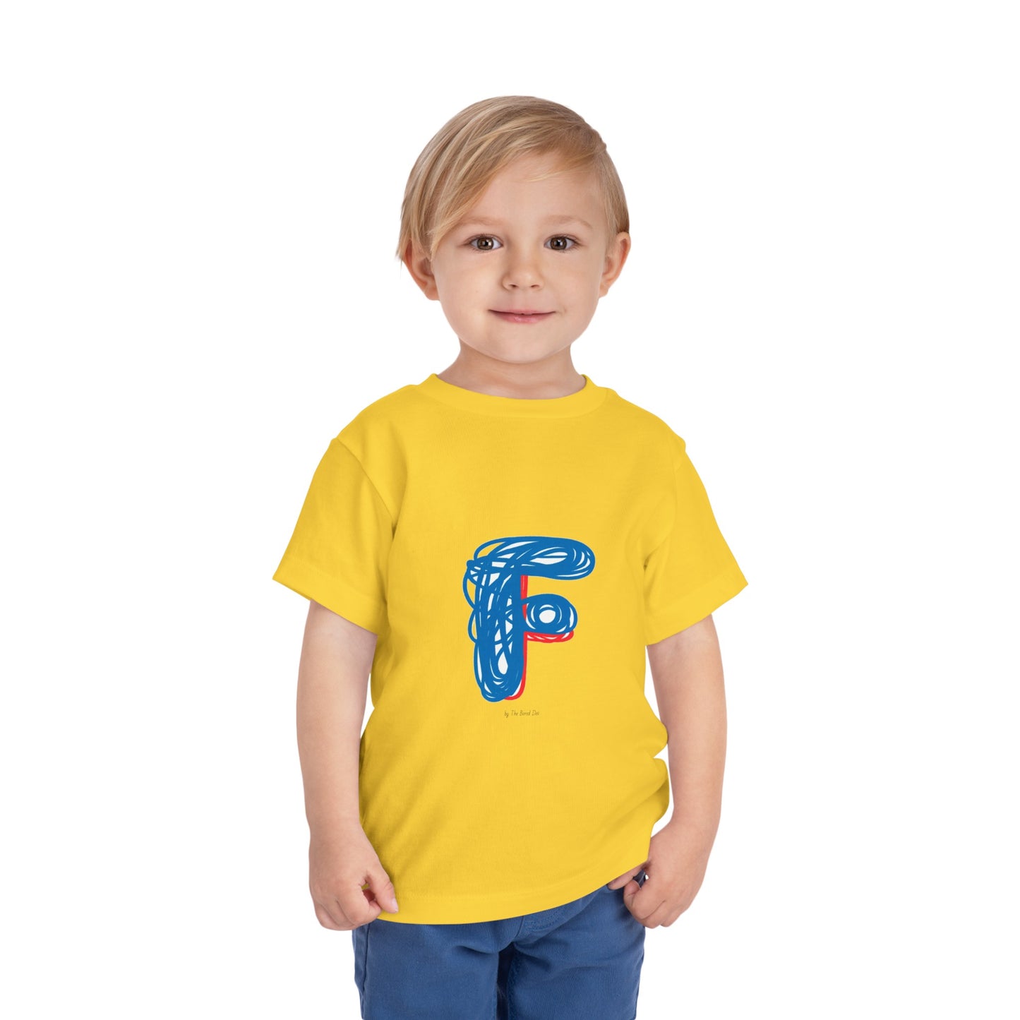 Scribbles (Letter F) T-Shirt - Toddler Short Sleeve Tee