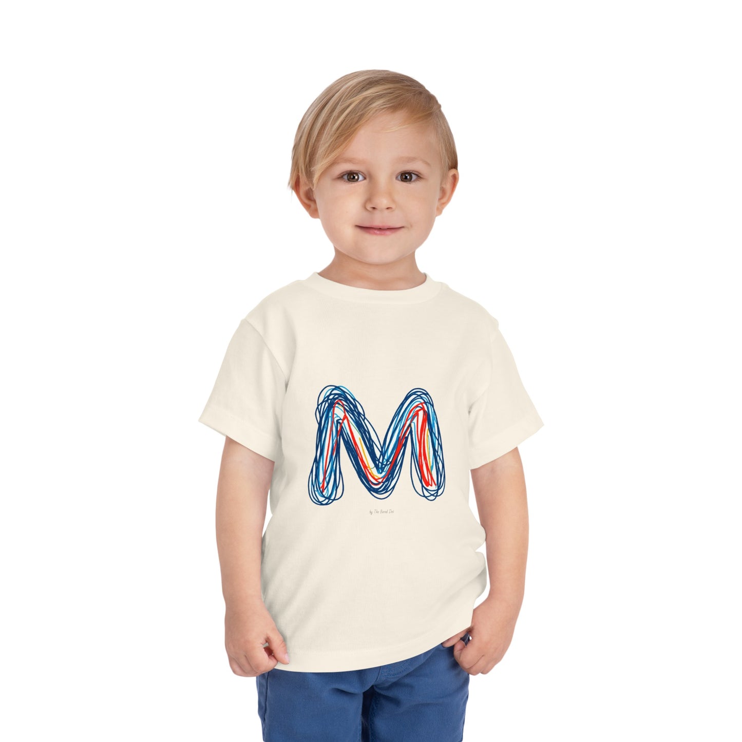 Scribbles (Letter M) T-Shirt - Toddler Short Sleeve Tee