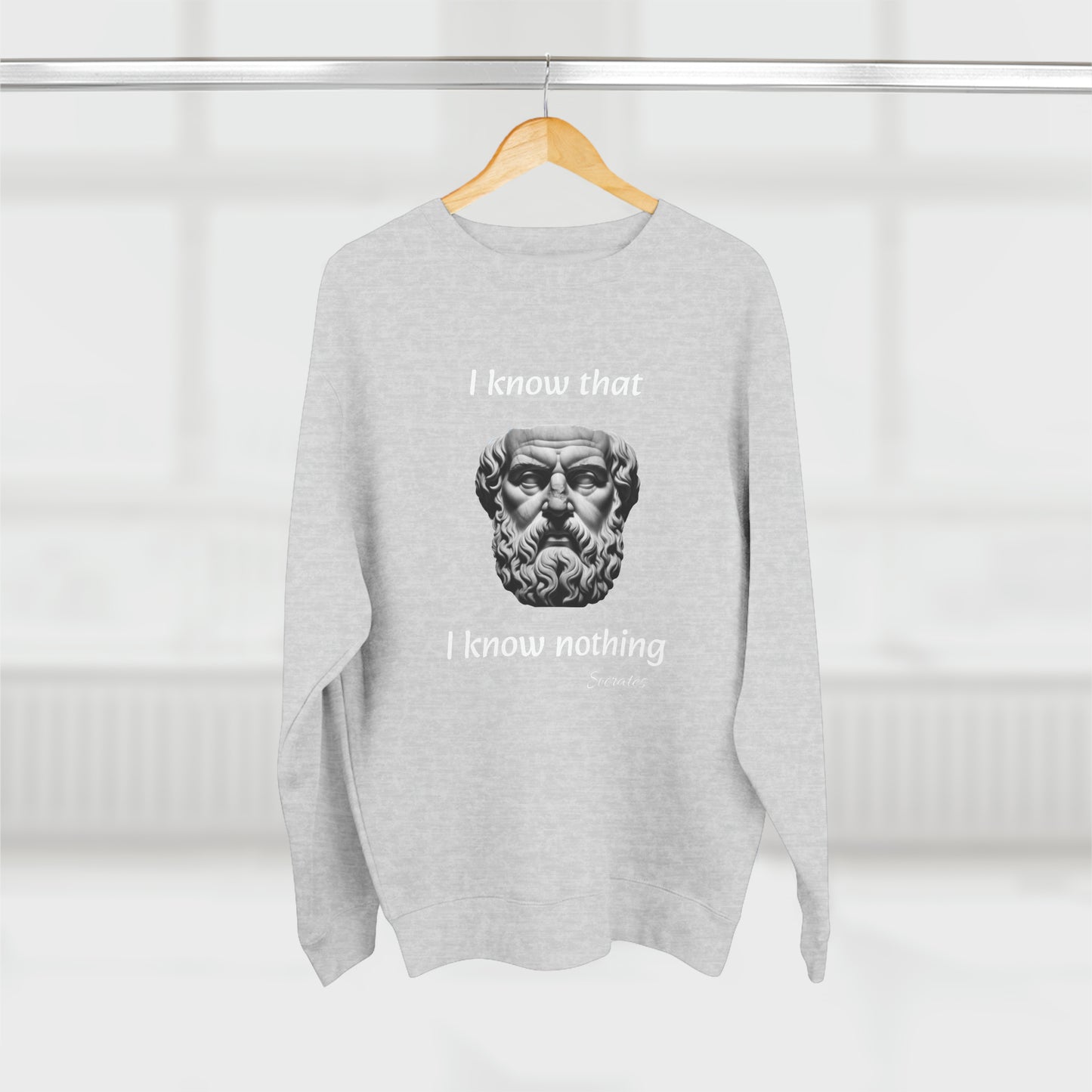I Know That I Know Nothing (Socrates) - Unisex Crewneck Sweatshirt