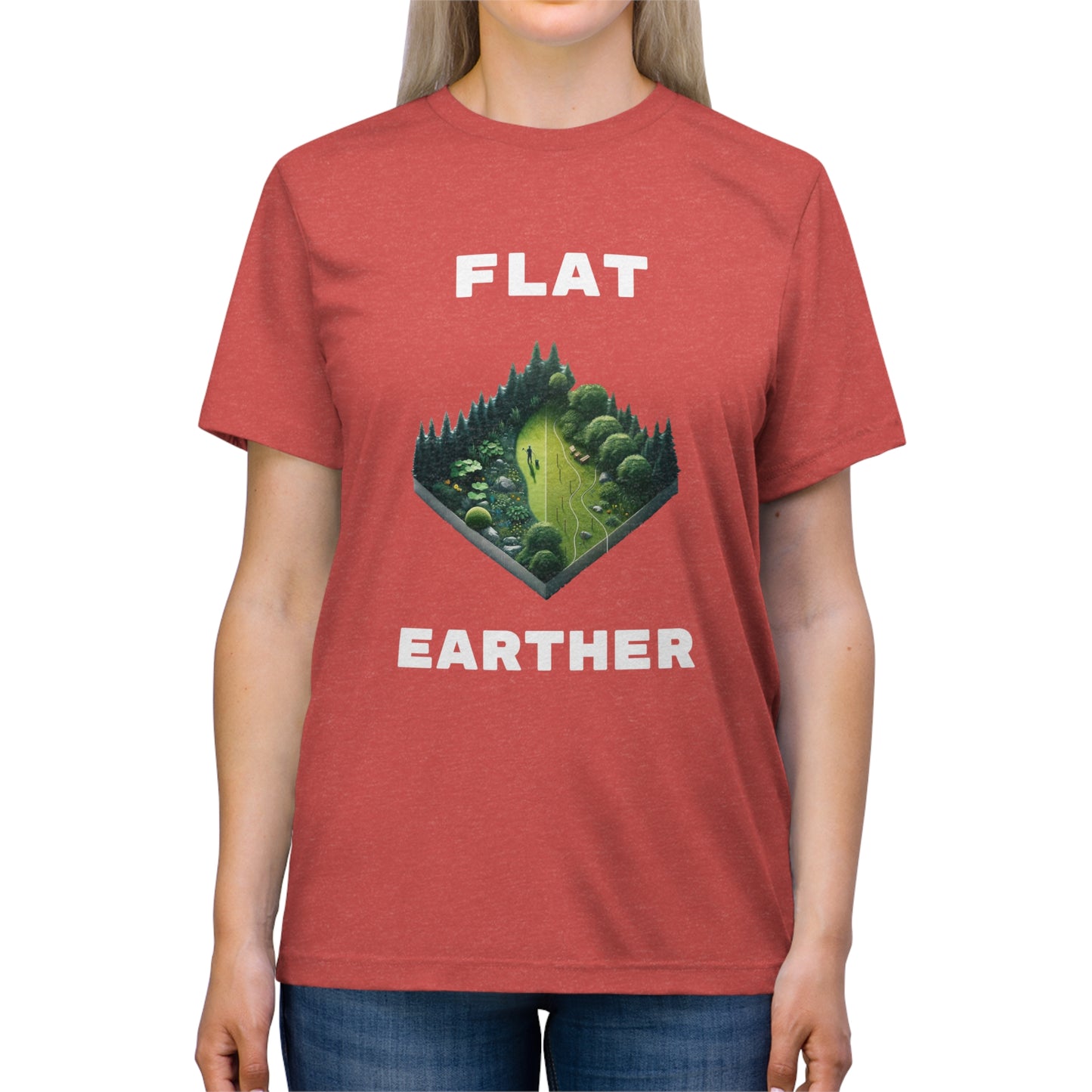 Flat Earther - Unisex Triblend Tee