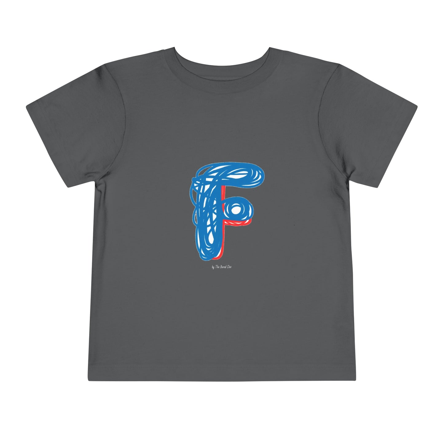 Scribbles (Letter F) T-Shirt - Toddler Short Sleeve Tee