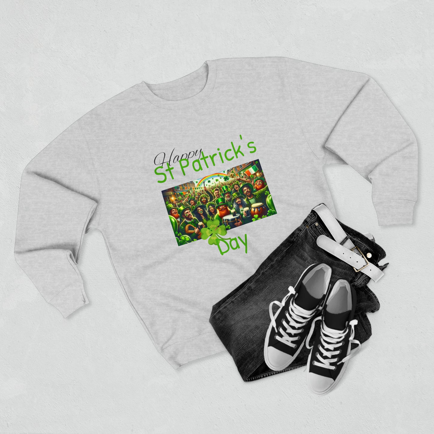 Happy St Patrick's Day - Unisex Crewneck Sweatshirt