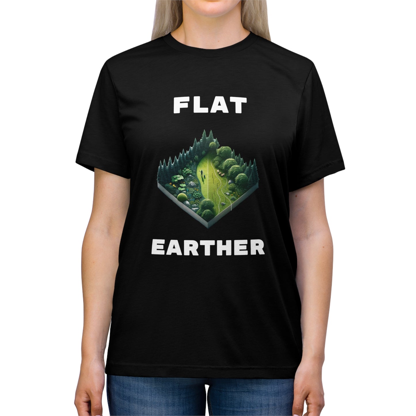 Flat Earther - Unisex Triblend Tee