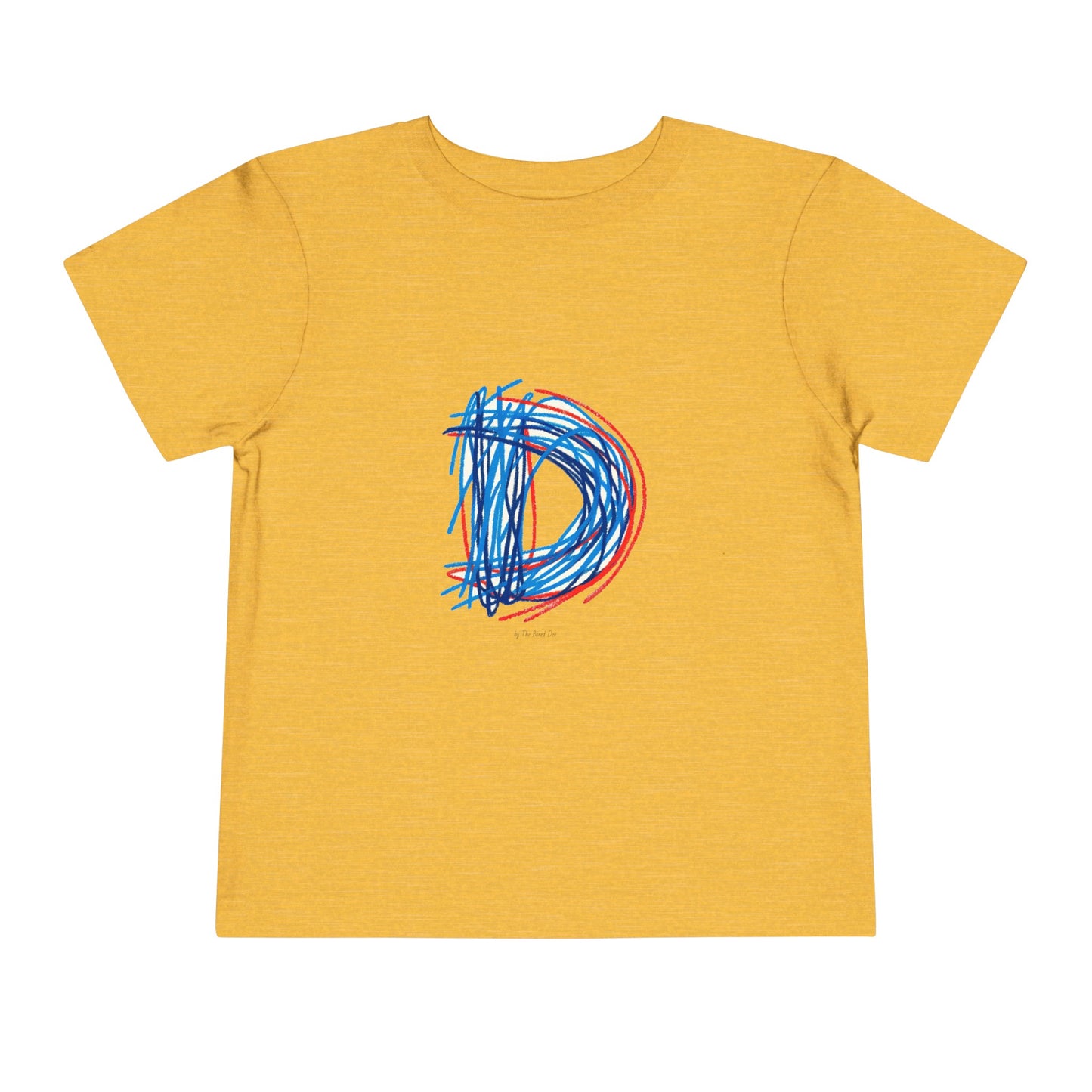 Scribbles (Letter D) T-Shirt - Toddler Short Sleeve Tee