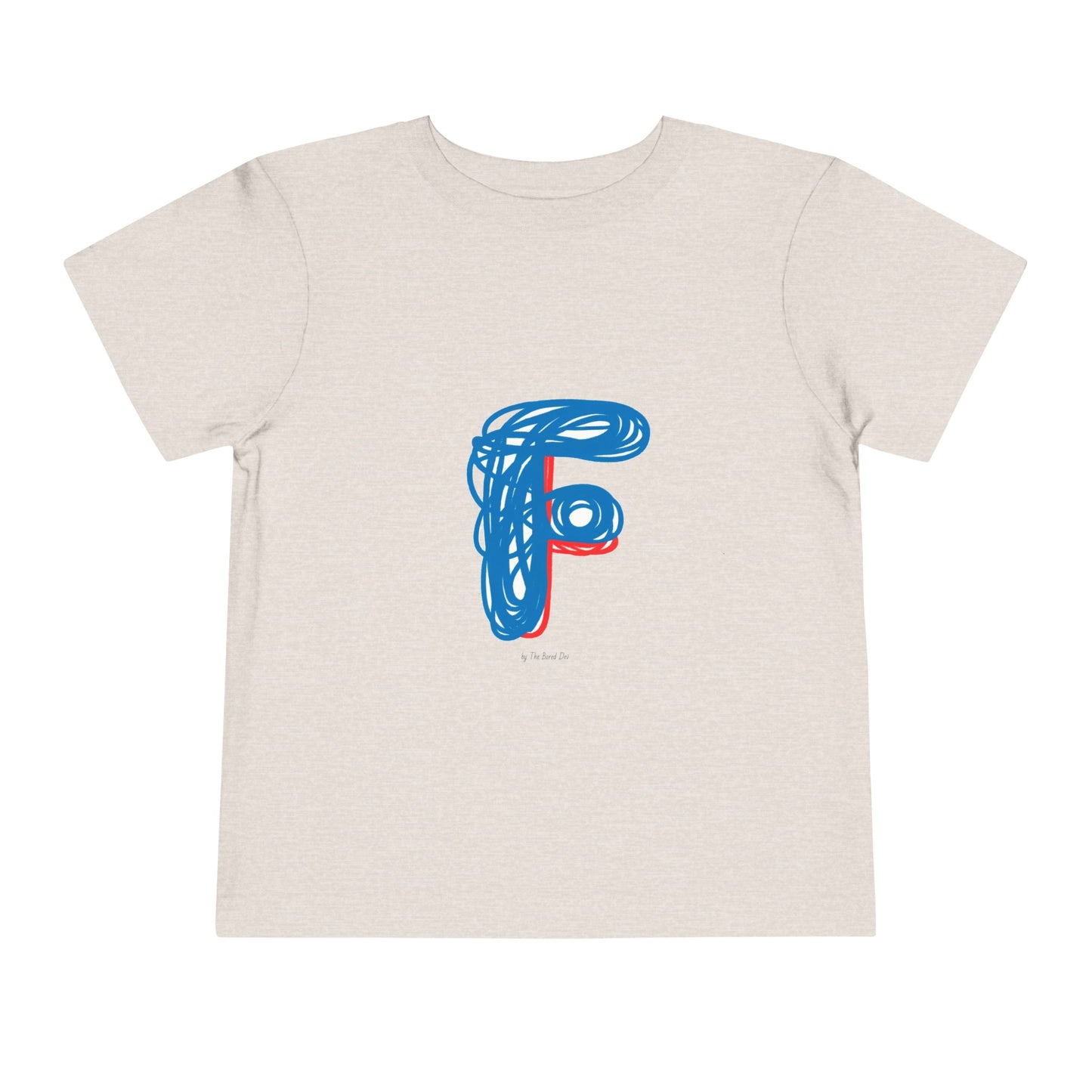 Scribbles (Letter F) T-Shirt - Toddler Short Sleeve Tee